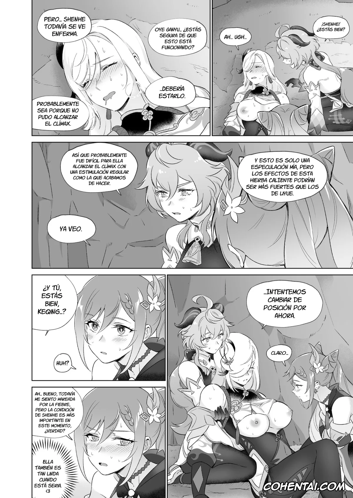 Genshin Impact xxx, Ganyu xxx, Keqing xxx, Shenhe xxx, Liyue-shiki Dousei Seikou Ryouhou (Genshin Impact), pagina 31