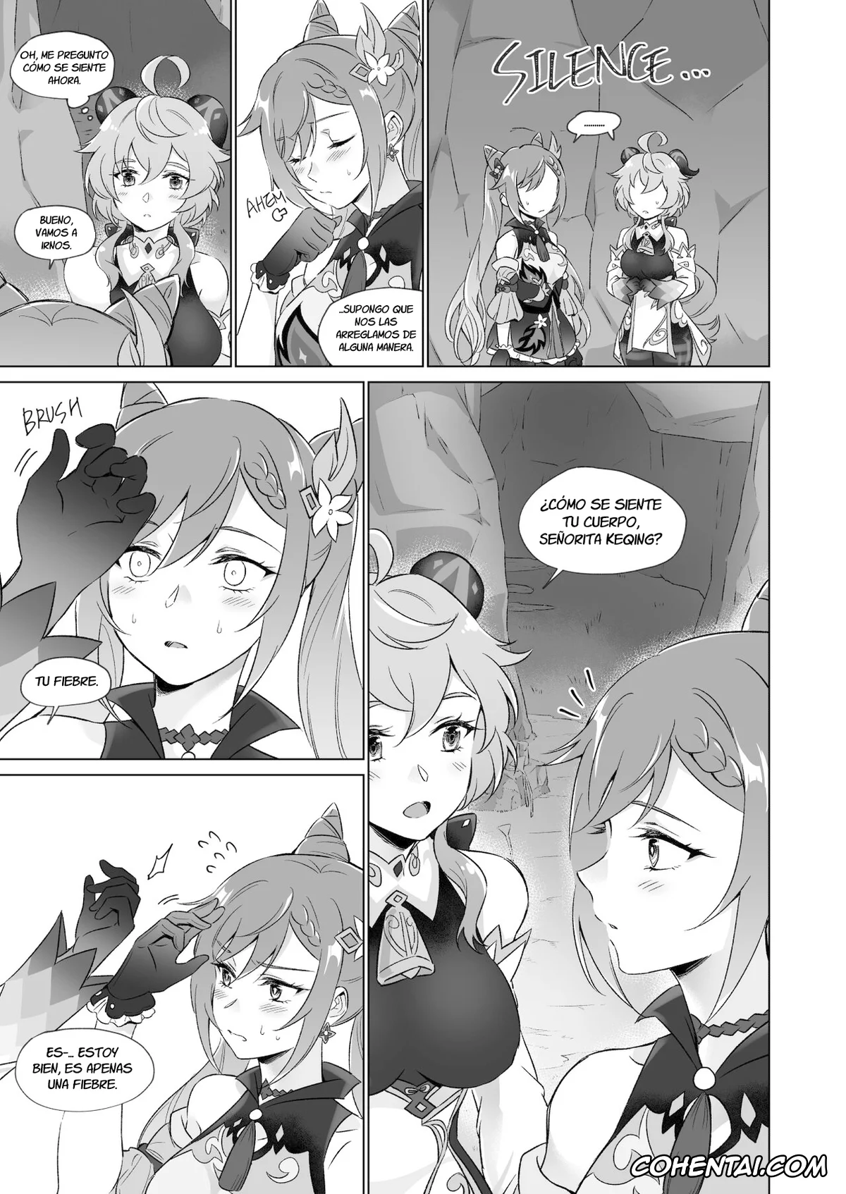 Genshin Impact xxx, Ganyu xxx, Keqing xxx, Shenhe xxx, Liyue-shiki Dousei Seikou Ryouhou (Genshin Impact), pagina 43