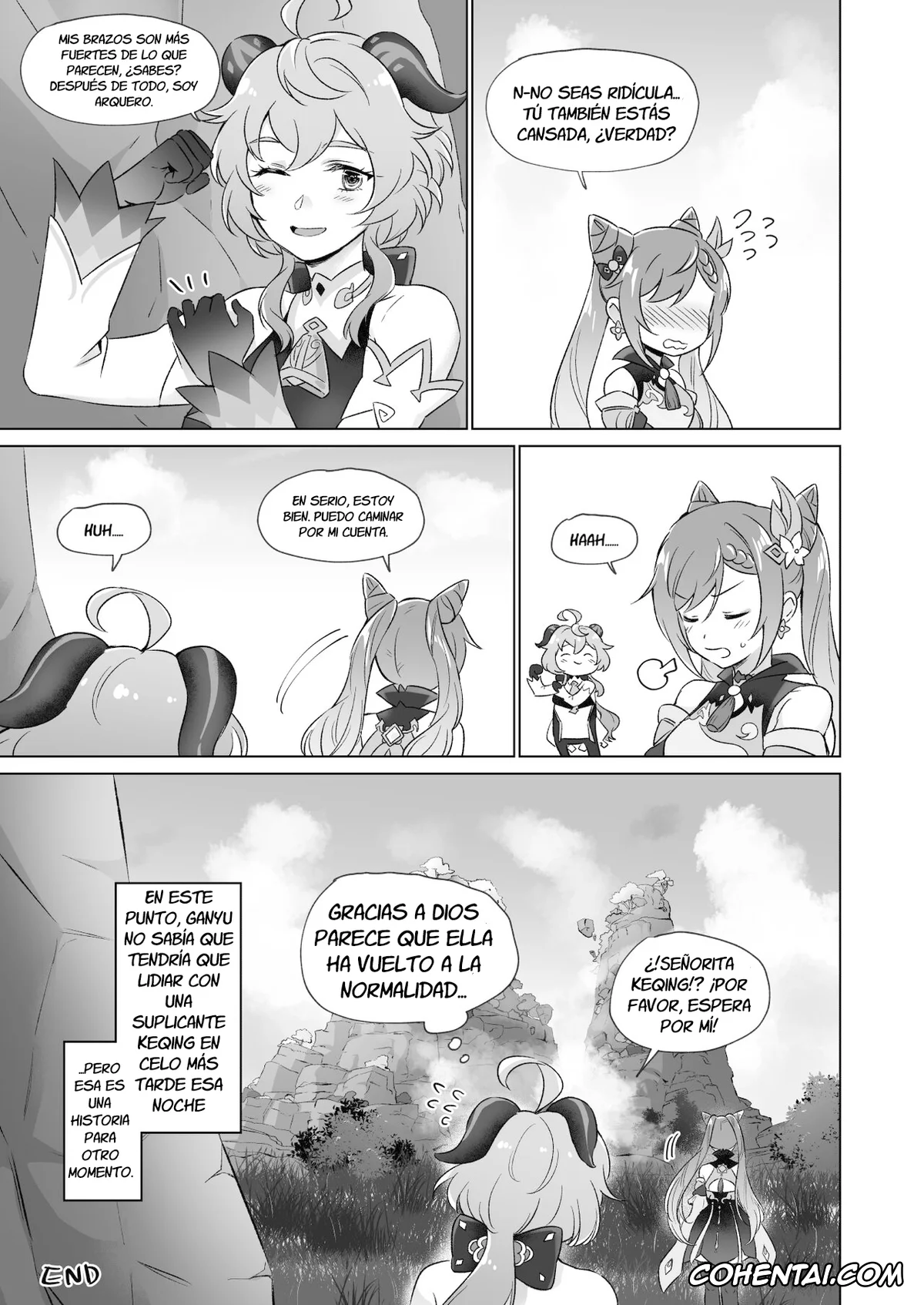 Genshin Impact xxx, Ganyu xxx, Keqing xxx, Shenhe xxx, Liyue-shiki Dousei Seikou Ryouhou (Genshin Impact), pagina 46