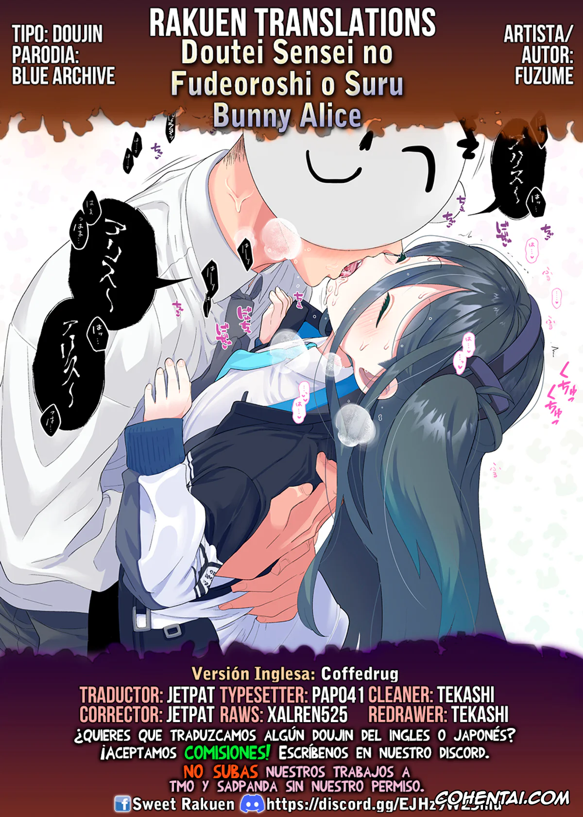 Blue Archive xxx, Alice Tendou xxx, Sensei xxx, Doutei Sensei no Fudeoroshi o Suru Bunny Alice (Blue Archive), pagina 7