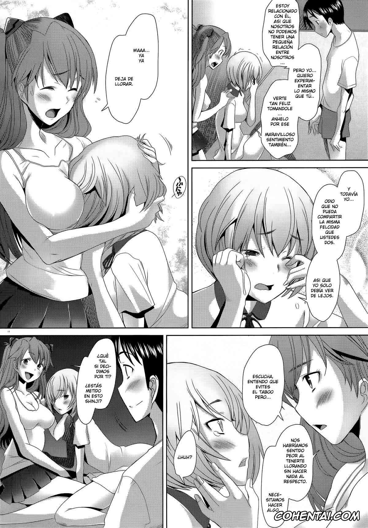 Neon Genesis Evangelion xxx, Asuka Langley Soryu xxx, Rei Ayanami xxx, Shinji Ikari xxx, Confusion mode AR (Neon Genesis Evangelion), pagina 13