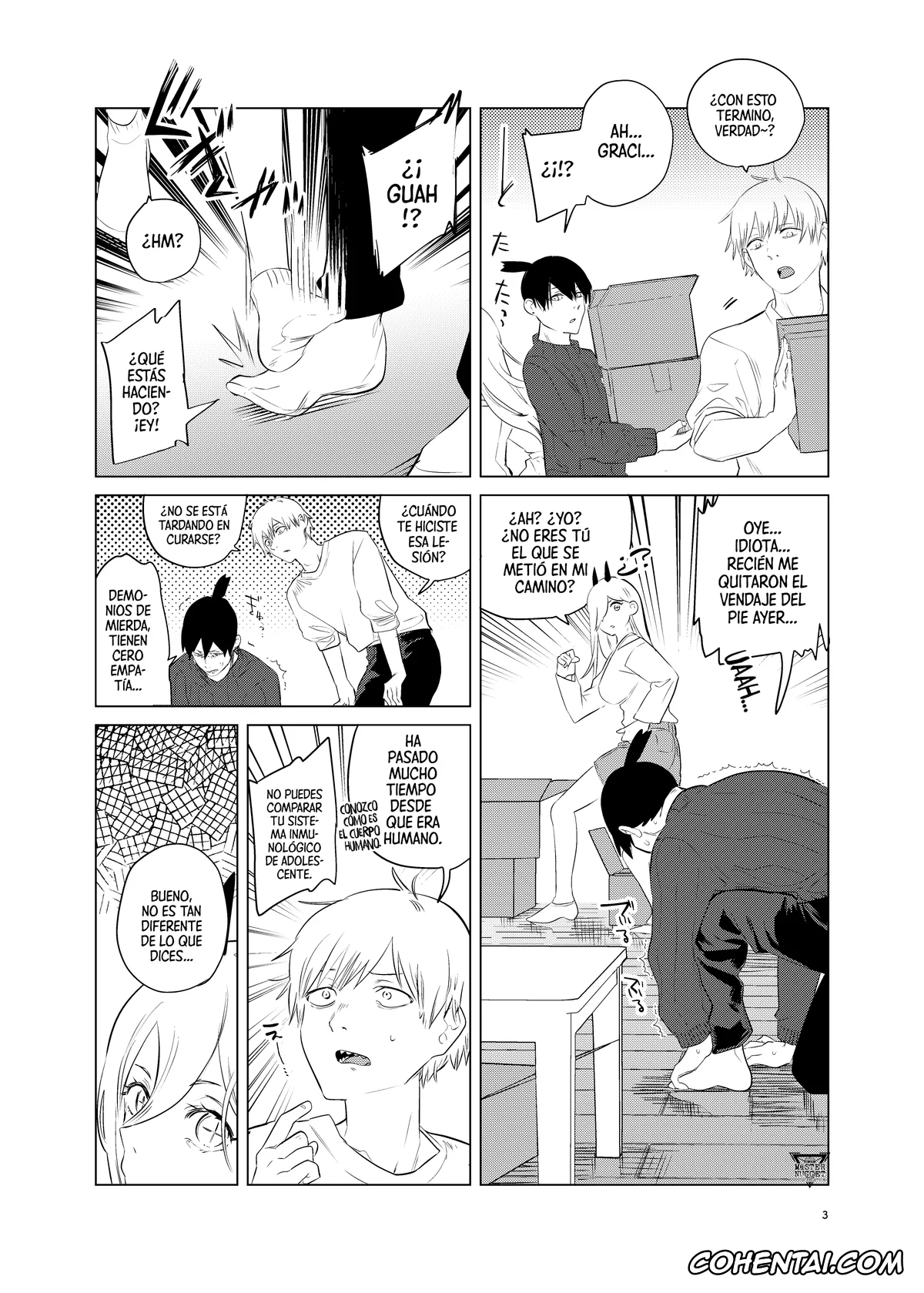 Chainsaw Man hentai, Aki Hayakawa hentai, Angel Devil hentai, One Room, Besshou Tengoku – The Oneroom was also called heaven. (Chainsaw Man), pagina 3