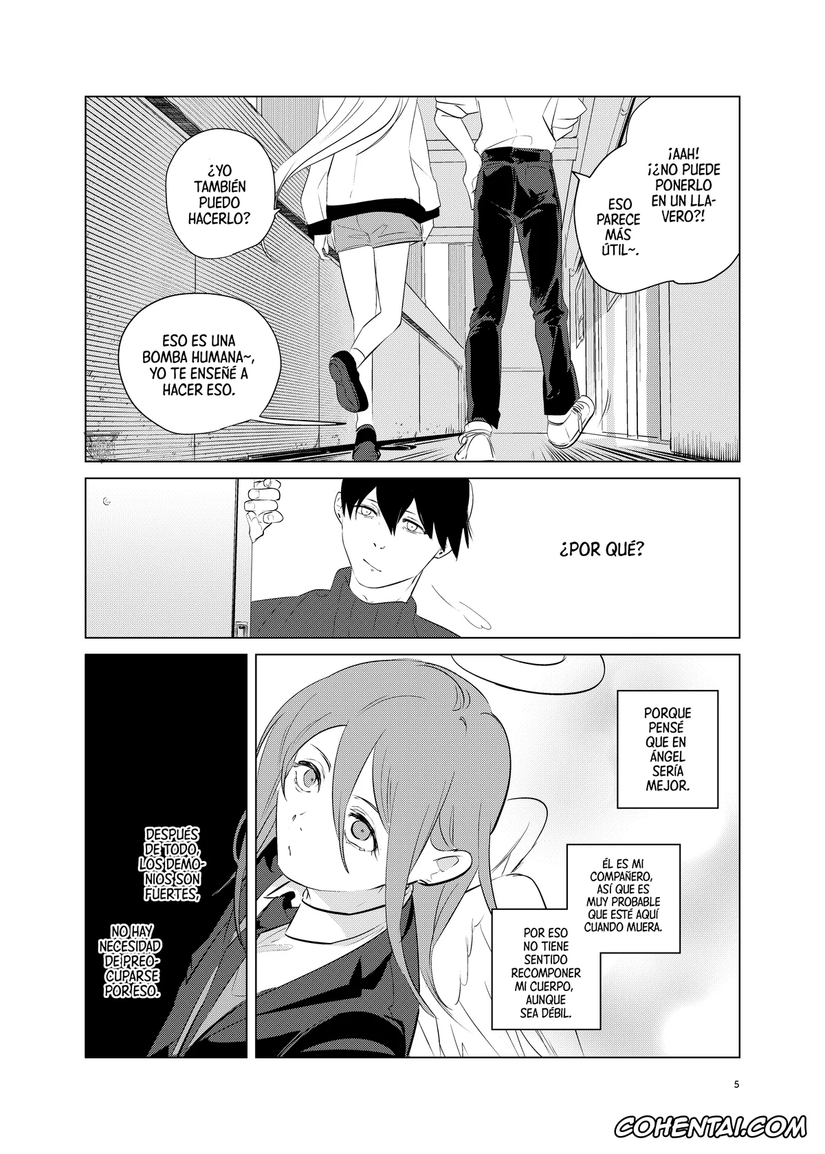 Chainsaw Man porno, Aki Hayakawa porno, Angel Devil porno, One Room, Besshou Tengoku – The Oneroom was also called heaven. (Chainsaw Man), pagina 5