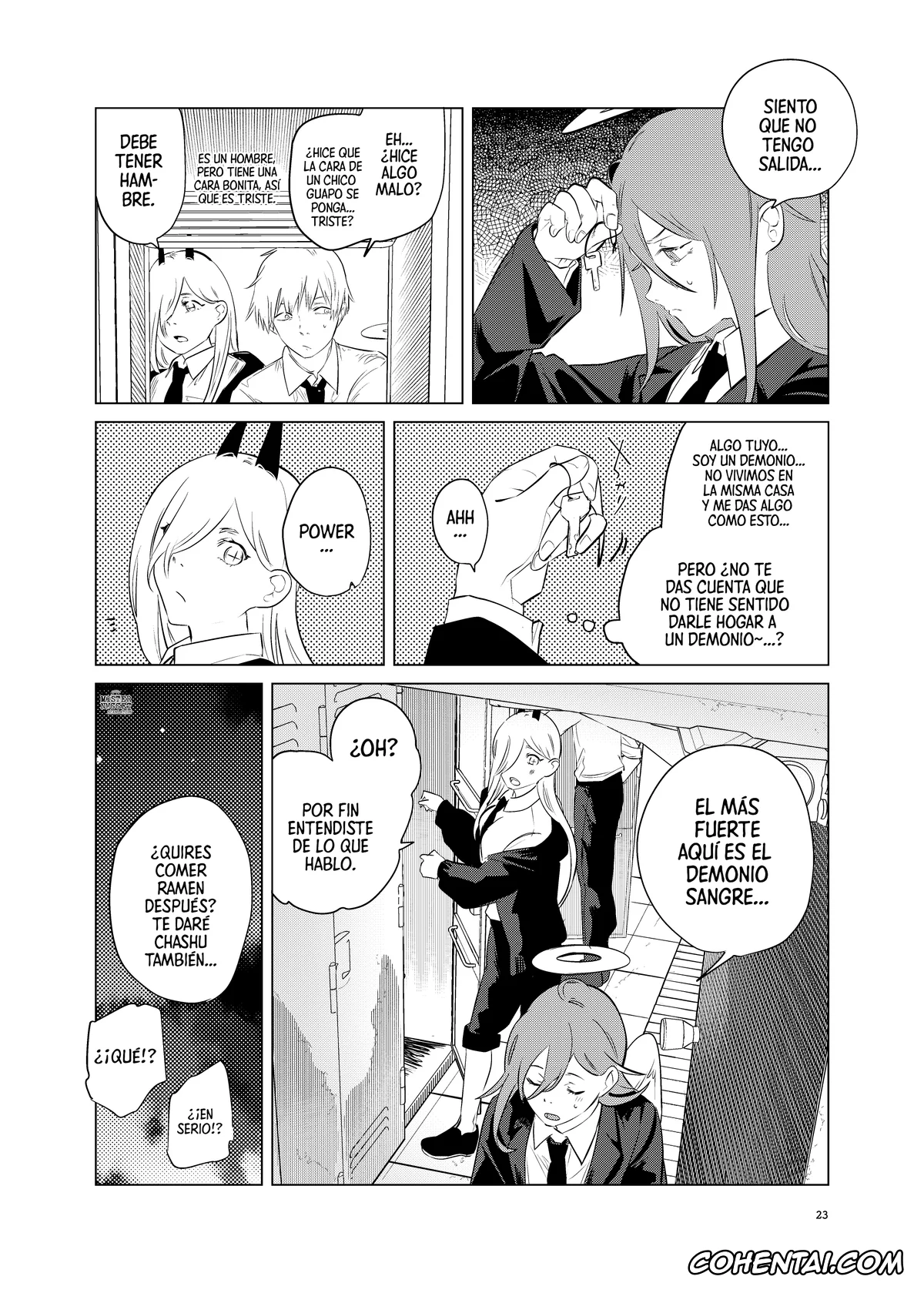 Chainsaw Man porno, Aki Hayakawa porno, Angel Devil porno, One Room, Besshou Tengoku – The Oneroom was also called heaven. (Chainsaw Man), pagina 23