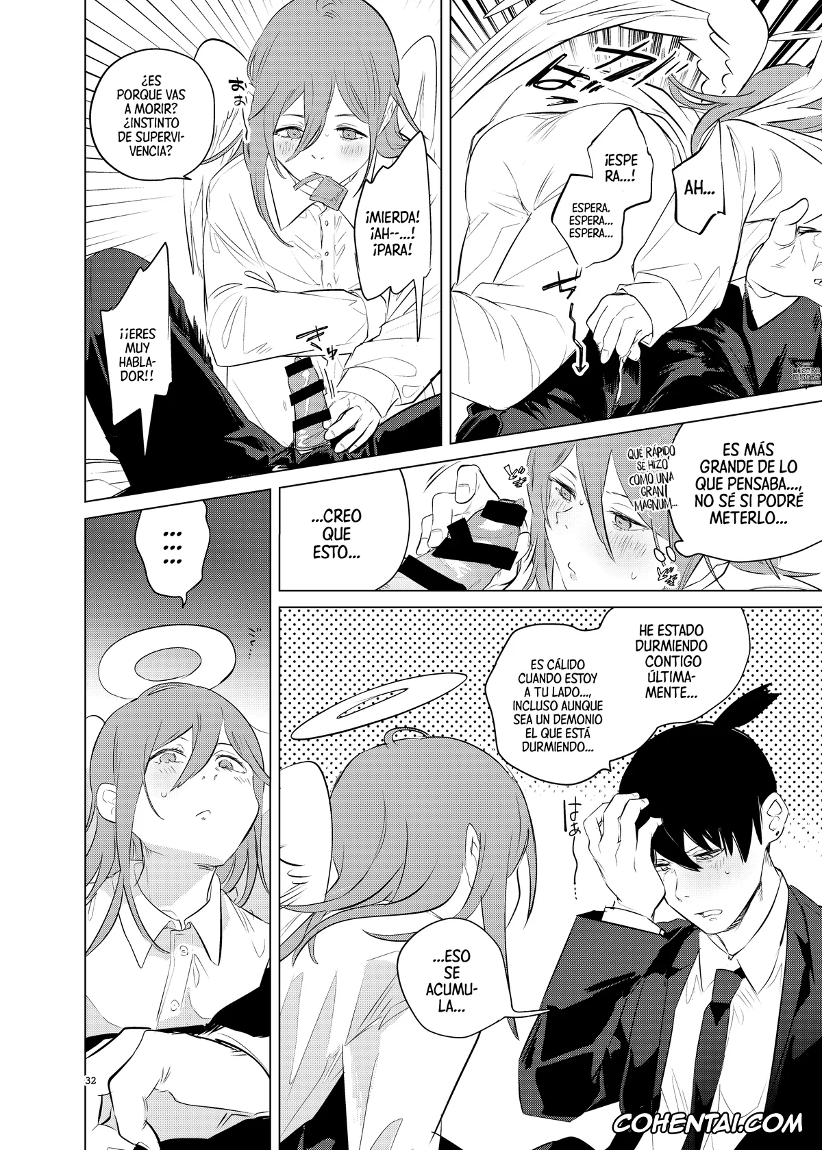 Chainsaw Man porno, Aki Hayakawa porno, Angel Devil porno, One Room, Besshou Tengoku – The Oneroom was also called heaven. (Chainsaw Man), pagina 32