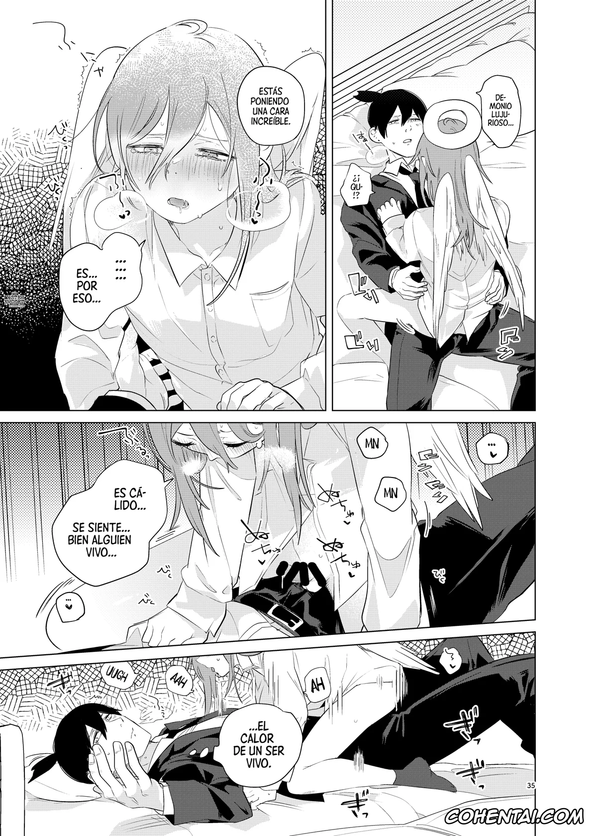 Chainsaw Man porno, Aki Hayakawa porno, Angel Devil porno, One Room, Besshou Tengoku – The Oneroom was also called heaven. (Chainsaw Man), pagina 35