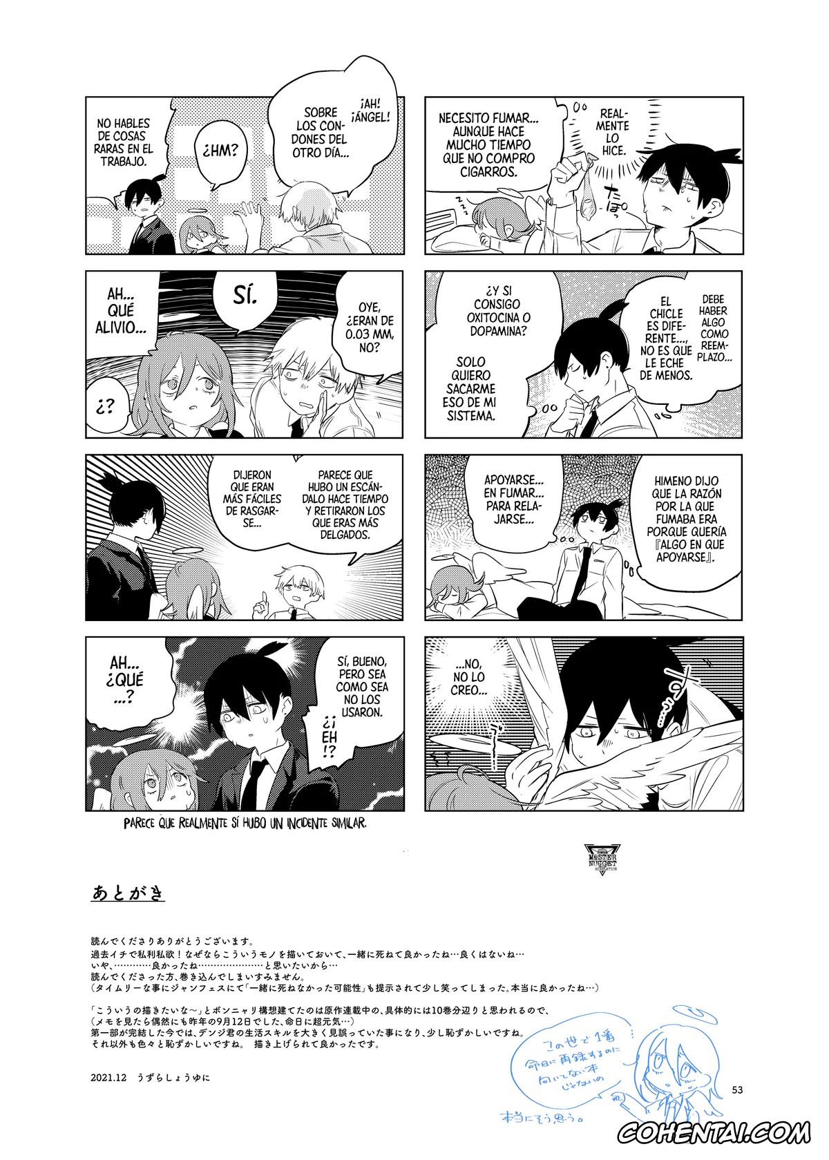 Chainsaw Man porno, Aki Hayakawa porno, Angel Devil porno, One Room, Besshou Tengoku – The Oneroom was also called heaven. (Chainsaw Man), pagina 53