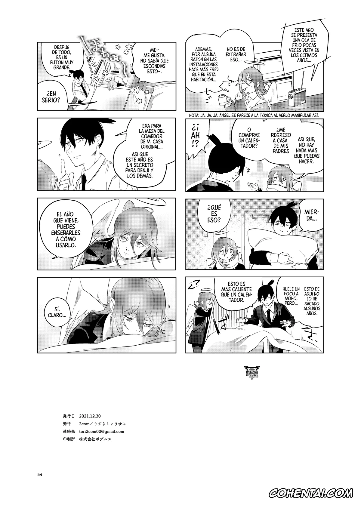 Chainsaw Man hentai, Aki Hayakawa hentai, Angel Devil hentai, One Room, Besshou Tengoku – The Oneroom was also called heaven. (Chainsaw Man), pagina 54