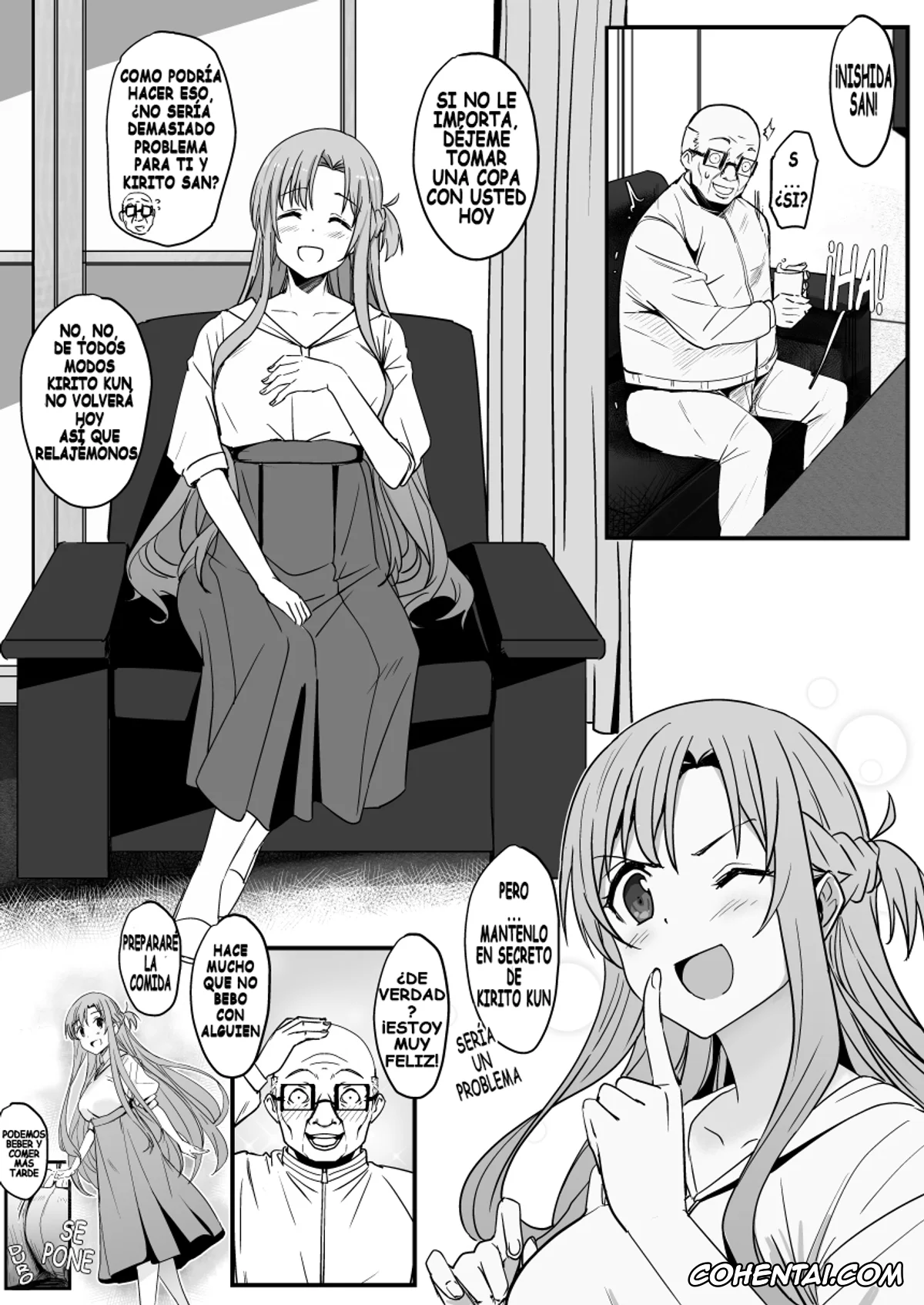 Sword Art Online hentai, Asuna Yuuki hentai, Asuna – Nishida 2 (Sword Art Online), pagina 9