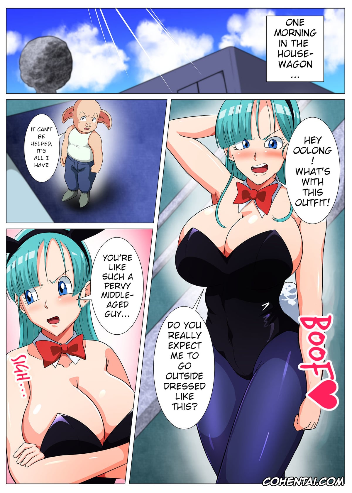 Dragon Ball porno, Bulma Briefs porno, Oolong porno, Sukebe na Buta no Ecchi na Sakuryaku (Dragon Ball), pagina 2