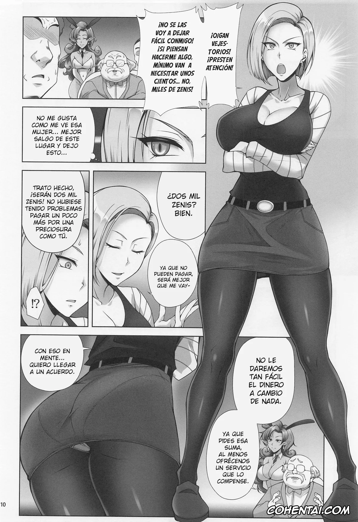 Dragon Ball Super hentai, Android 18 hentai, Saikyou Mama wa Kasegitai (Dragon Ball Super), pagina 9
