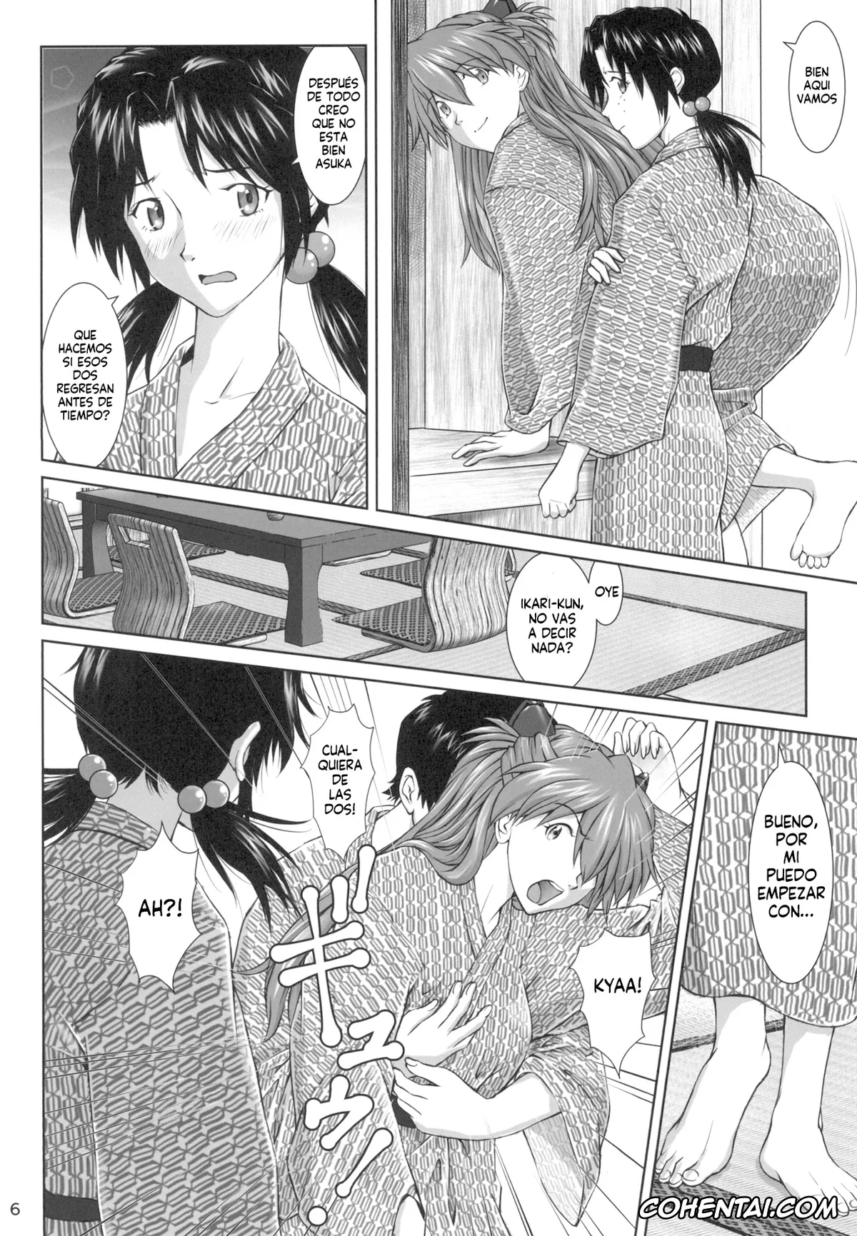 Neon Genesis Evangelion hentai, Asuka Langley Soryu hentai, Hikari Horaki hentai, Shinji Ikari hentai, TAMAKARA (Neon Genesis Evangelion), pagina 6