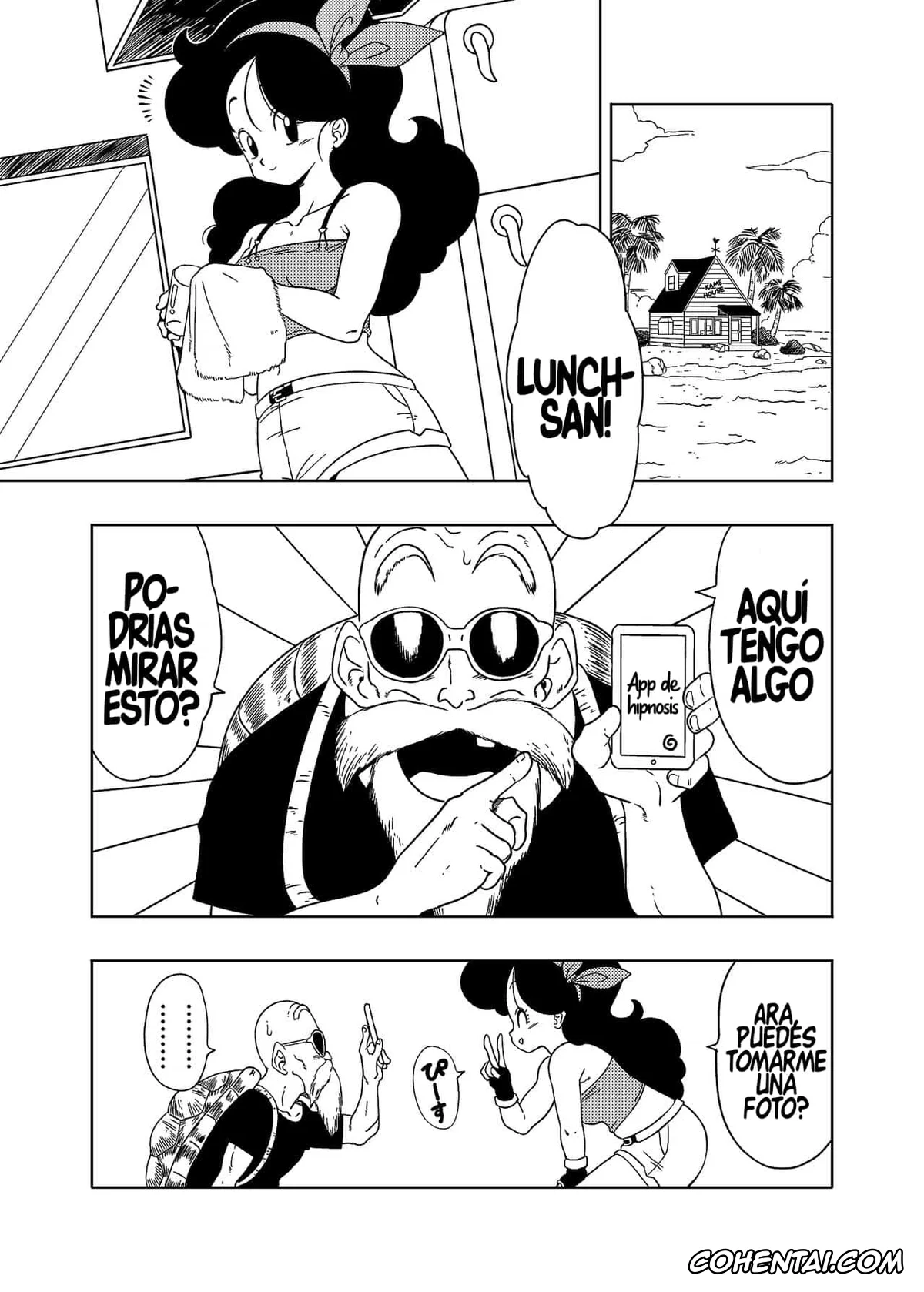 Dragon Ball porno, Lunch porno, Master Roshi porno, DB-X Kame Sennin x Lunch Hen (Dragon Ball Z), pagina 2