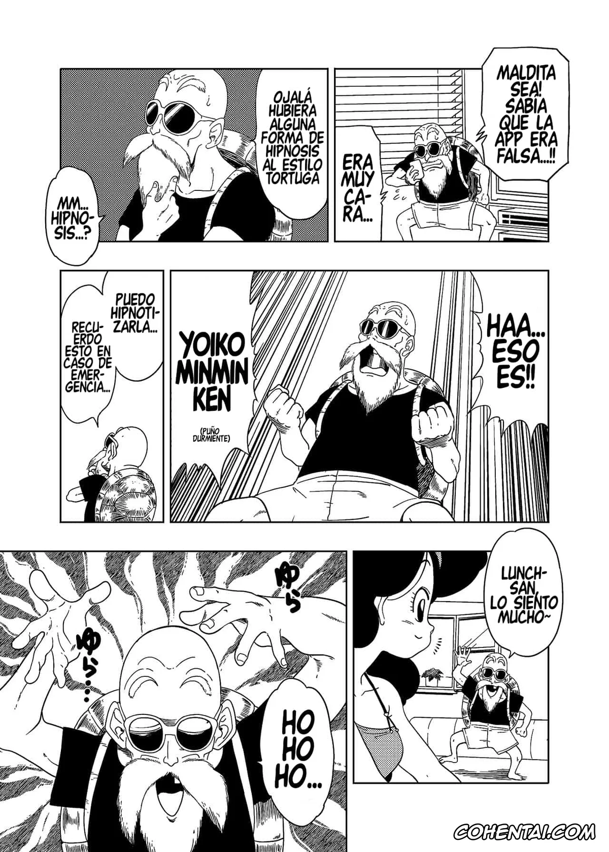 Dragon Ball hentai, Lunch hentai, Master Roshi hentai, DB-X Kame Sennin x Lunch Hen (Dragon Ball Z), pagina 3