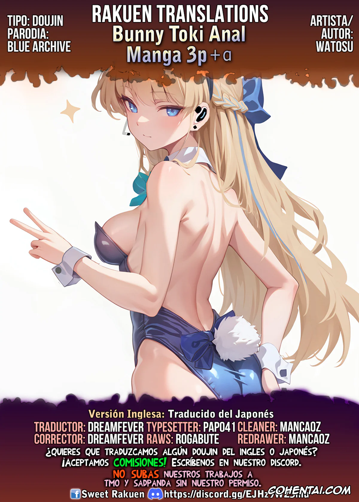 Blue Archive hentai, Toki Asuma hentai, Bunny Toki Anal Manga 3p+α (Blue Archive), pagina 9