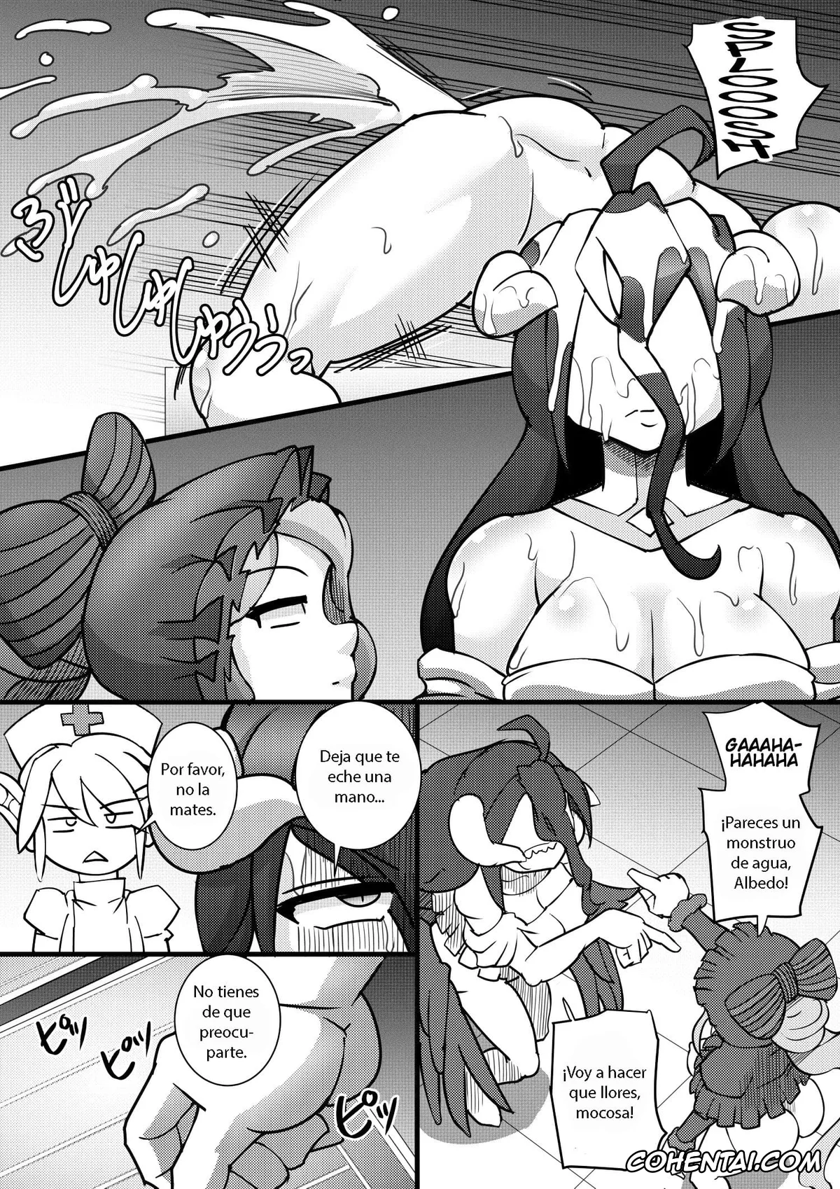 Overlord hentai, Albedo hentai, Clementine hentai, OverHole (Overlord), pagina 9