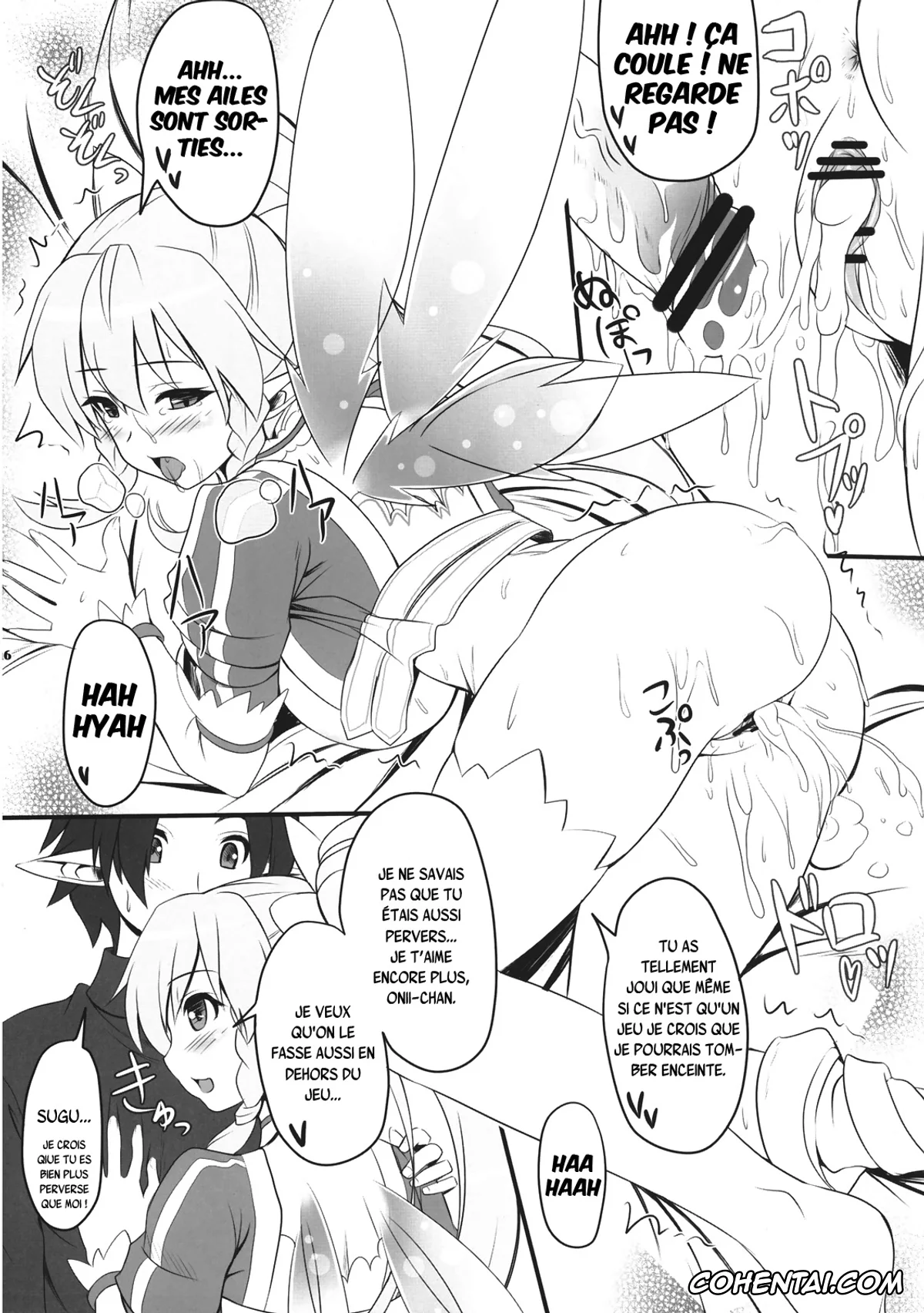 Sword Art Online hentai, Kazuto Kirigaya | Kirito hentai, Lyfa | Leafa hentai, Sister Affection Online (Sword Art Online), pagina 18