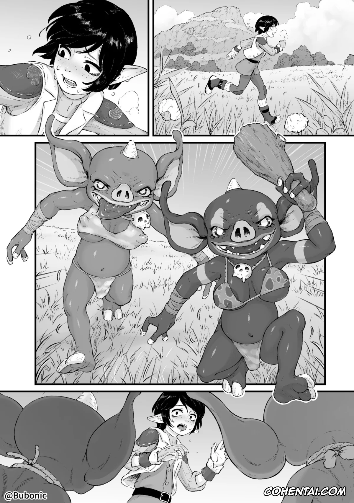 The Legend Of Zelda hentai, Bokoblin hentai, Mesu Bokoblin ni Osowareru Hanashi (The Legend Of Zelda), pagina 3