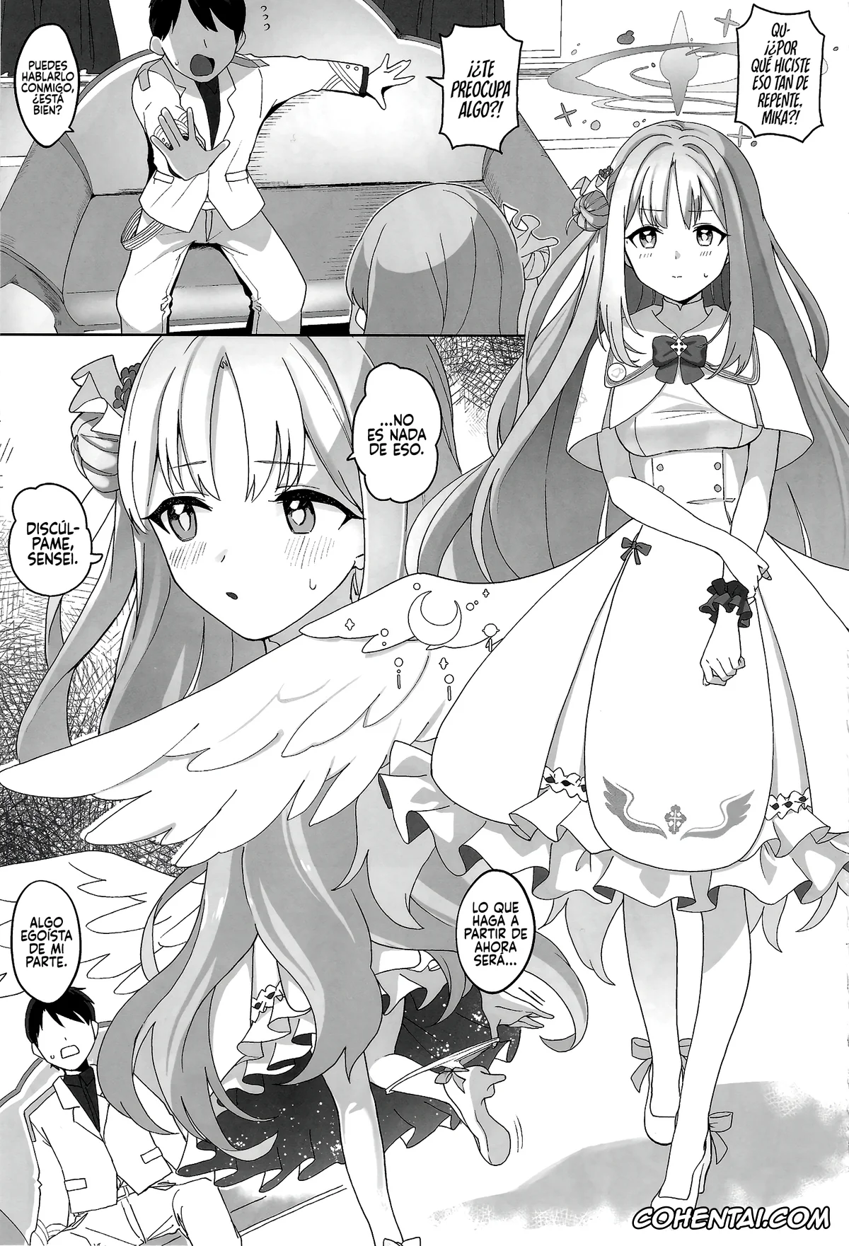 Blue Archive xxx, Mika Misono xxx, Sensei xxx, Bukiyou na Ohime-sama wa Ouji-sama ni Aisaretai (Blue Archive), pagina 4