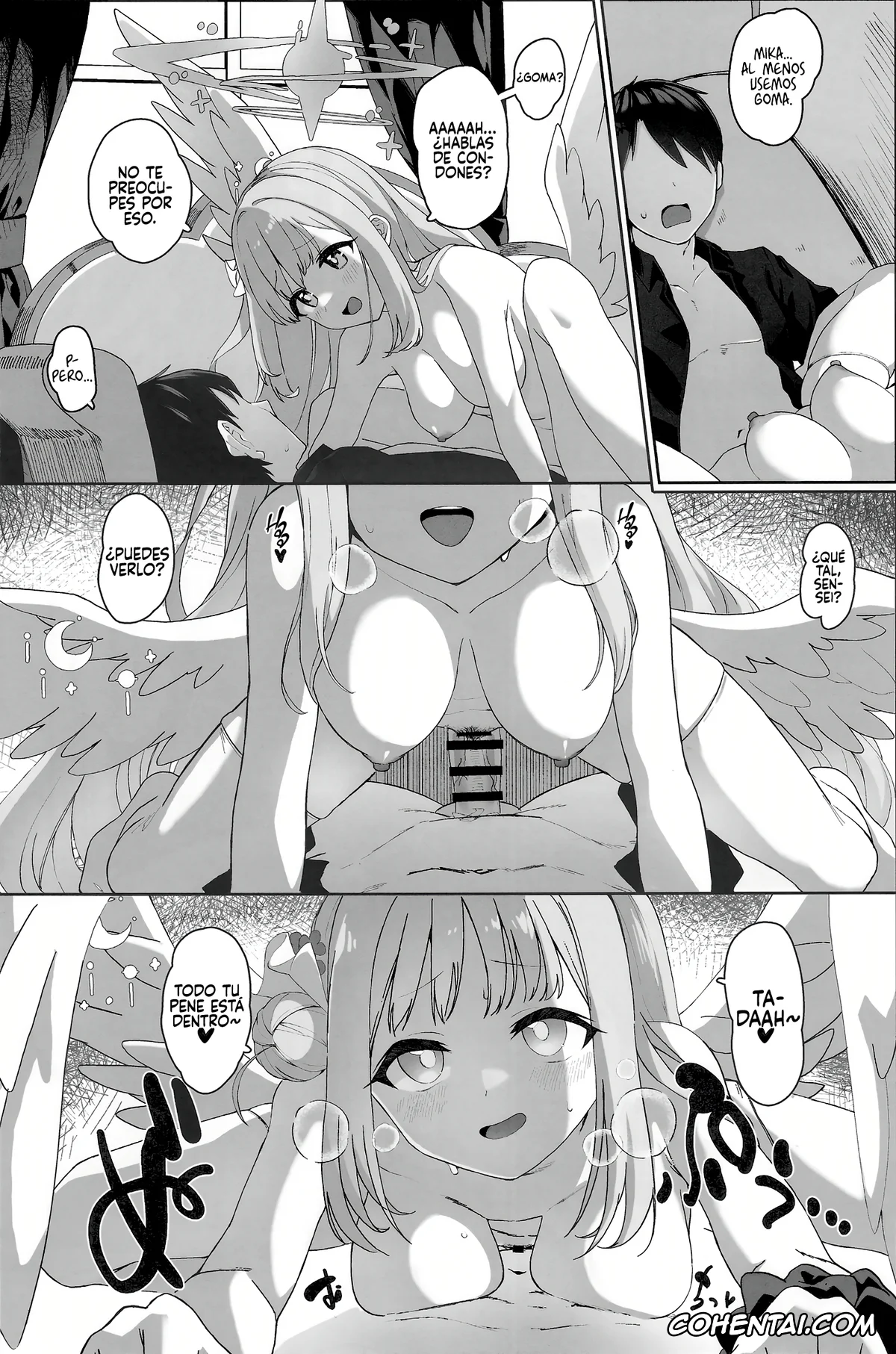 Blue Archive hentai, Mika Misono hentai, Sensei hentai, Bukiyou na Ohime-sama wa Ouji-sama ni Aisaretai (Blue Archive), pagina 12
