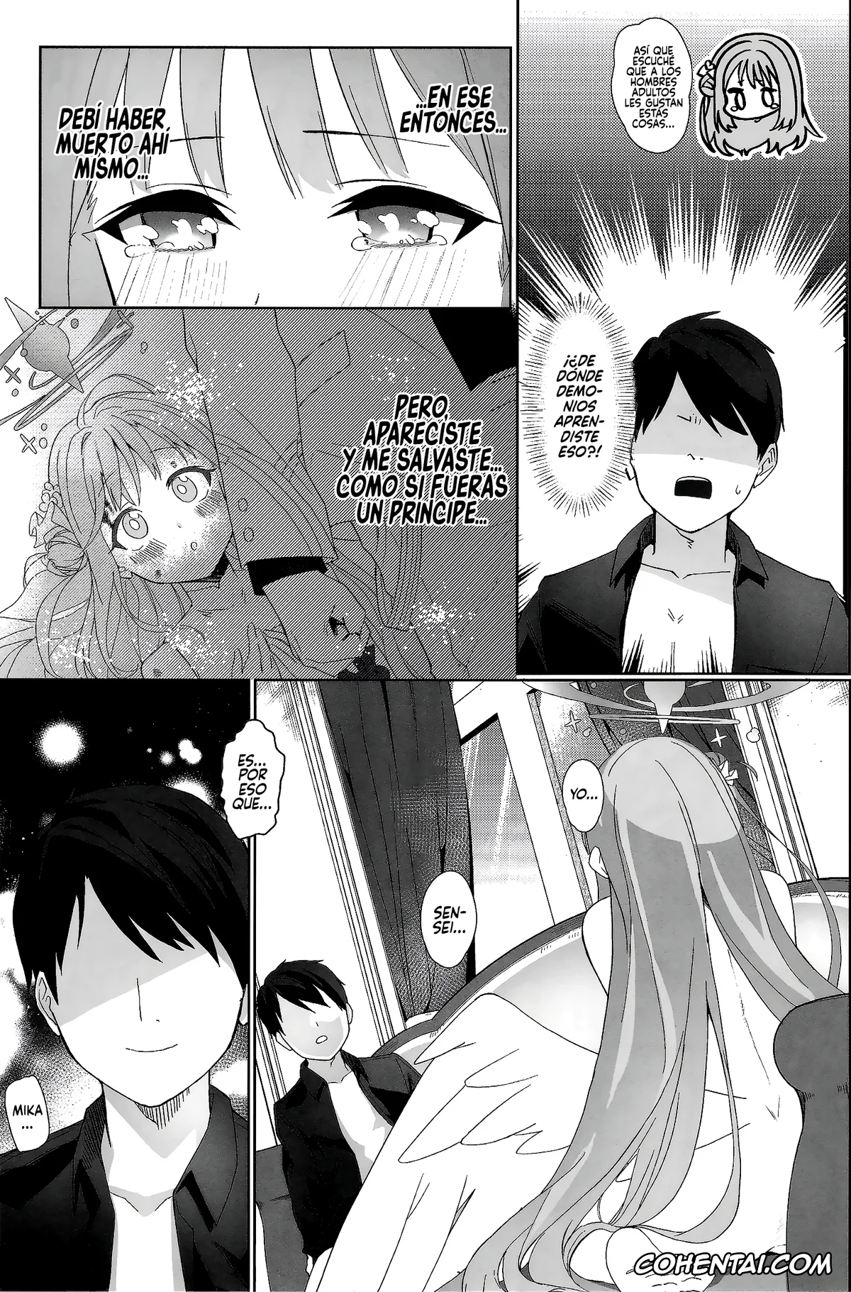 Blue Archive xxx, Mika Misono xxx, Sensei xxx, Bukiyou na Ohime-sama wa Ouji-sama ni Aisaretai (Blue Archive), pagina 16