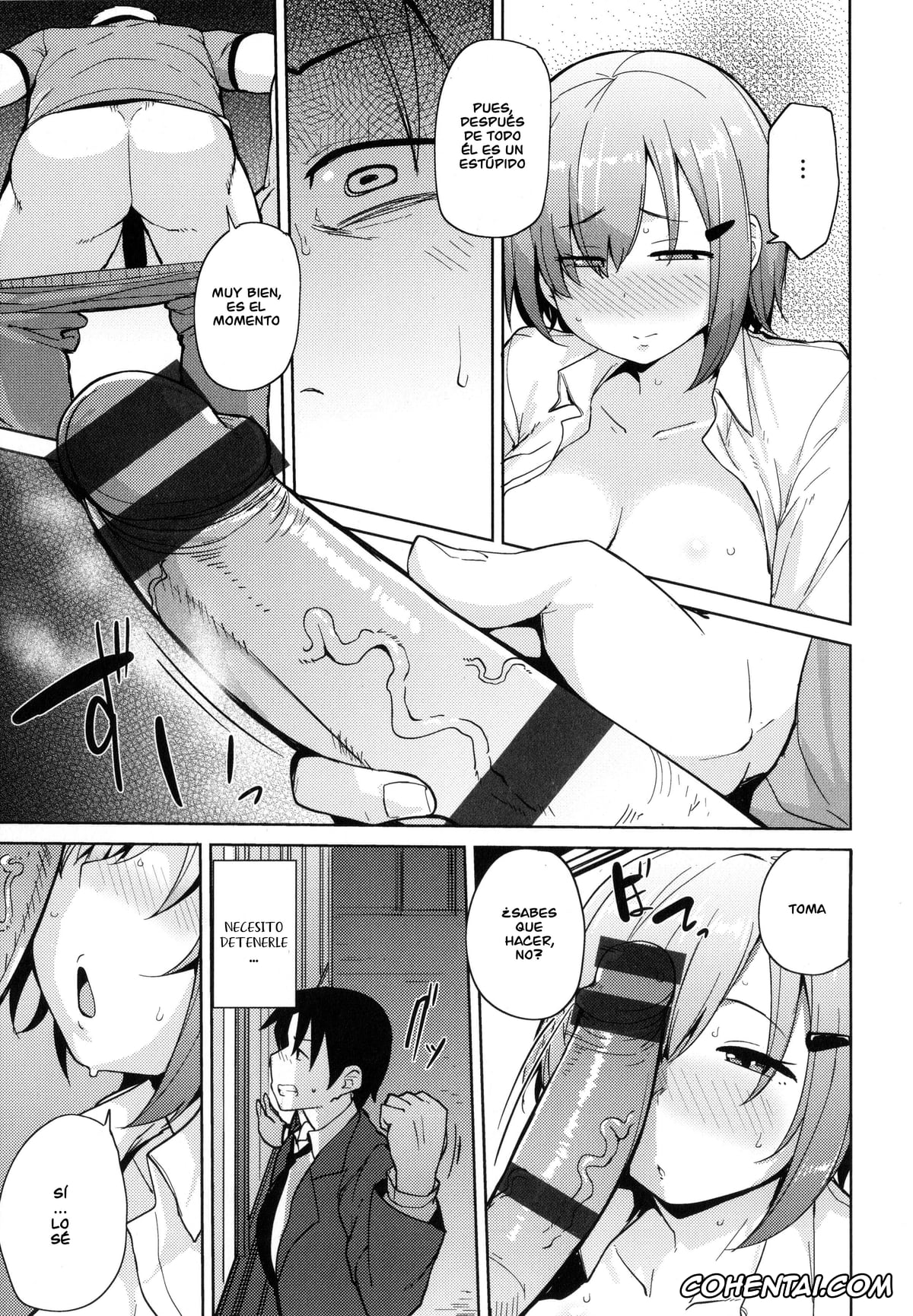 Original hentai, Mesu Kui Nikuirojuu no You ni Hamerarete, pagina 54