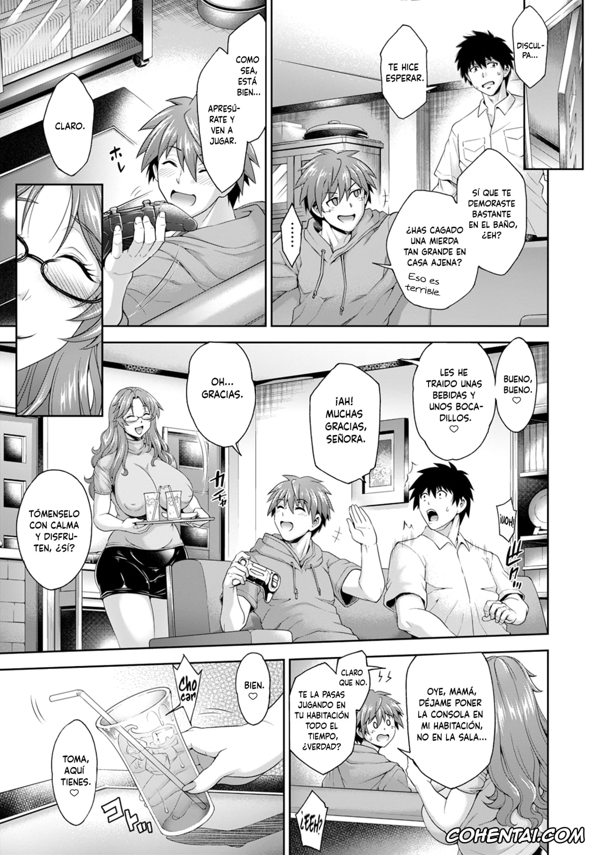 Revistas hentai, ANGEL Club hentai, Dohamari Mama ~Musuko no Shinyuu to Yaritai Mesu~ (ANGEL Club 2022-03), pagina 9