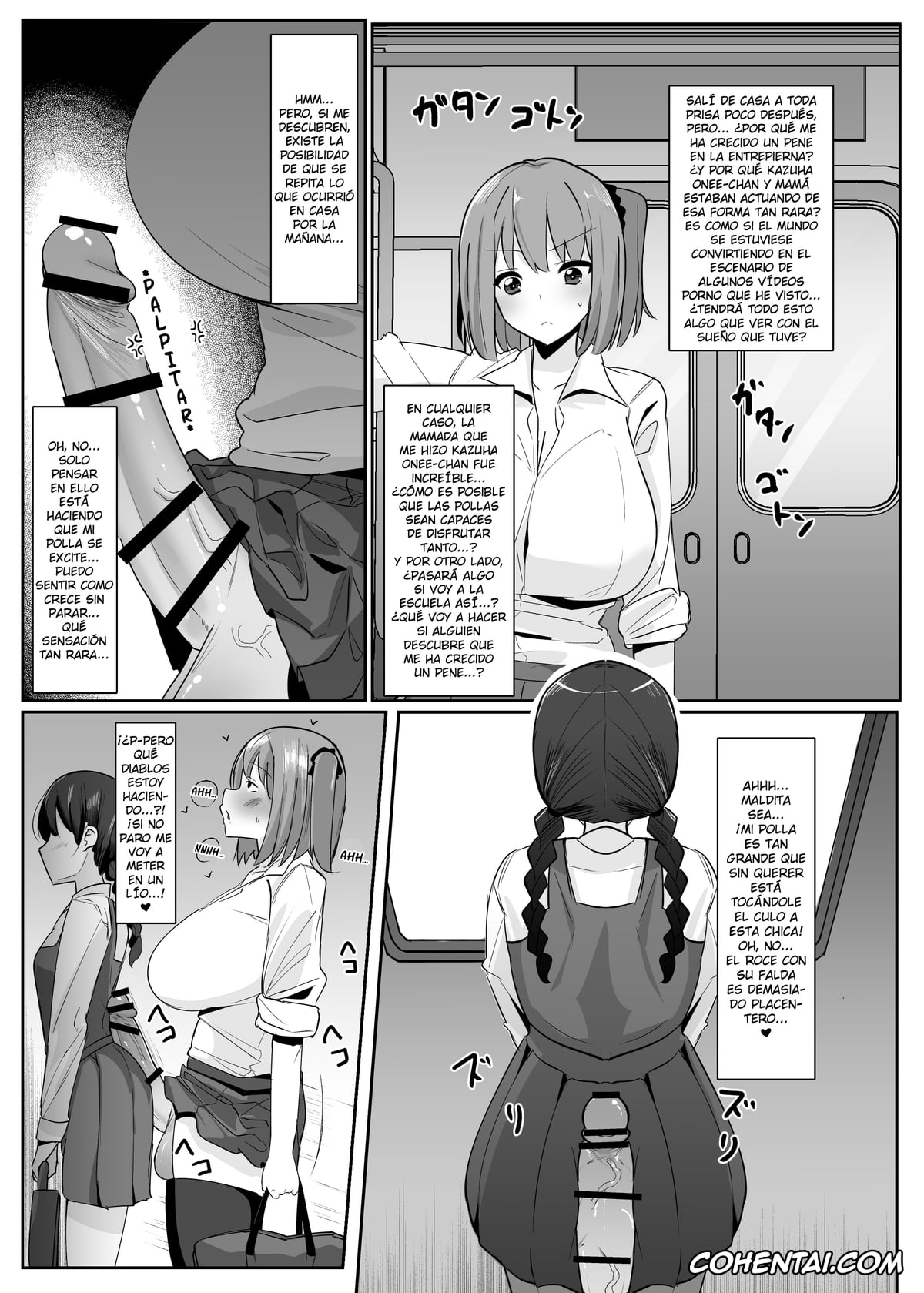 Original hentai, Aruhi Totsuzen Futanari wa Bokki Shitara Shasei suru no ga Atarimae no Sekai ni Nattara, pagina 6