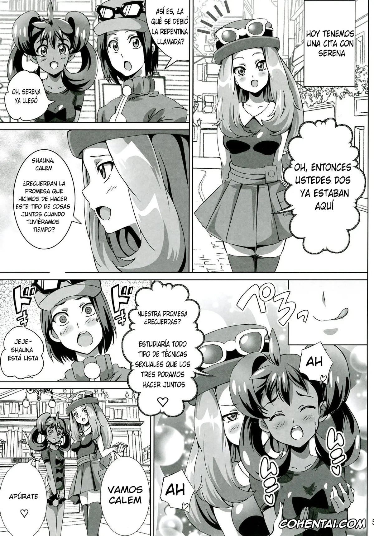 Pokemon | Pocket Monsters xxx, Serena xxx, Shauna xxx, Sana to Serena no Bitch Power (Pokémon), pagina 4