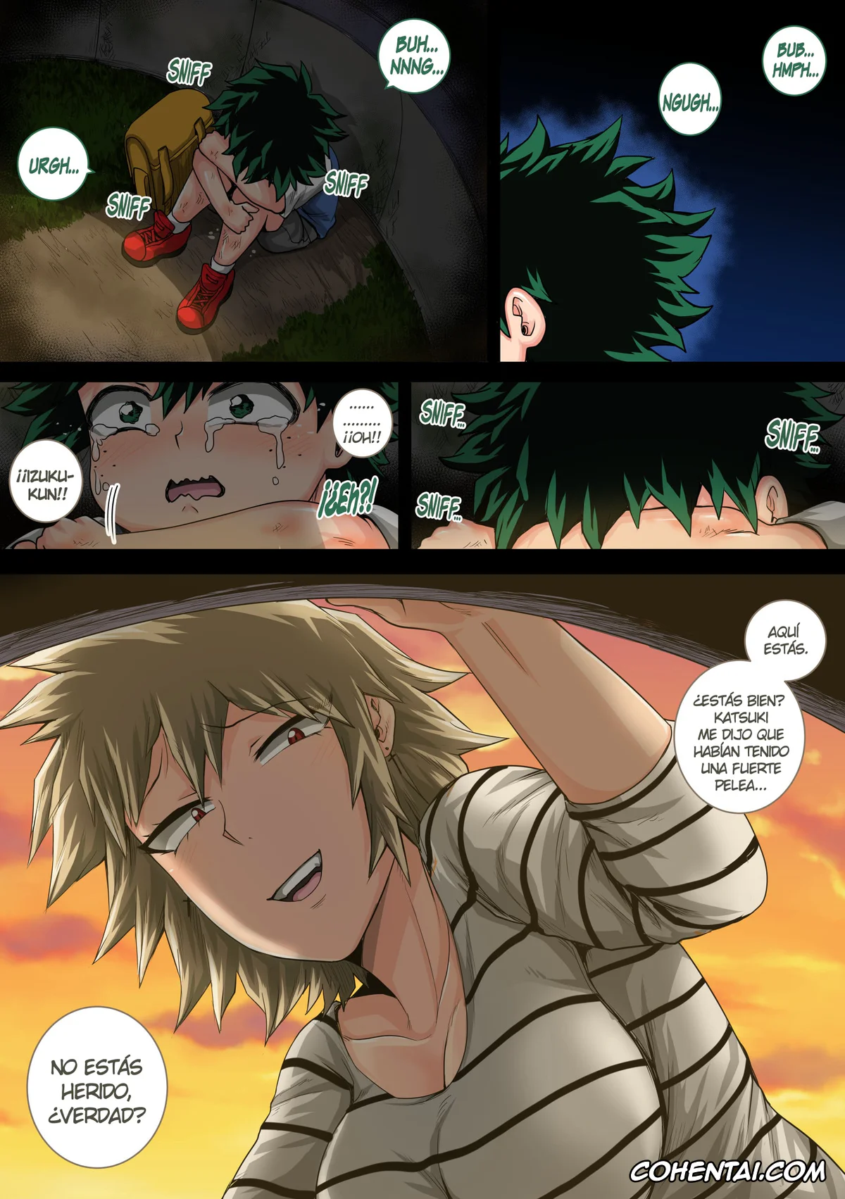 My Hero Academia | Boku No Hero Academia xxx, Izuku Midoriya xxx, Mitsuki Bakugou xxx, Boku no Harem Academia Cap. 7.3 «Bakugou Mama to no Natsuyasumi Kouhen Ge» (Boku no Hero Academia), pagina 43