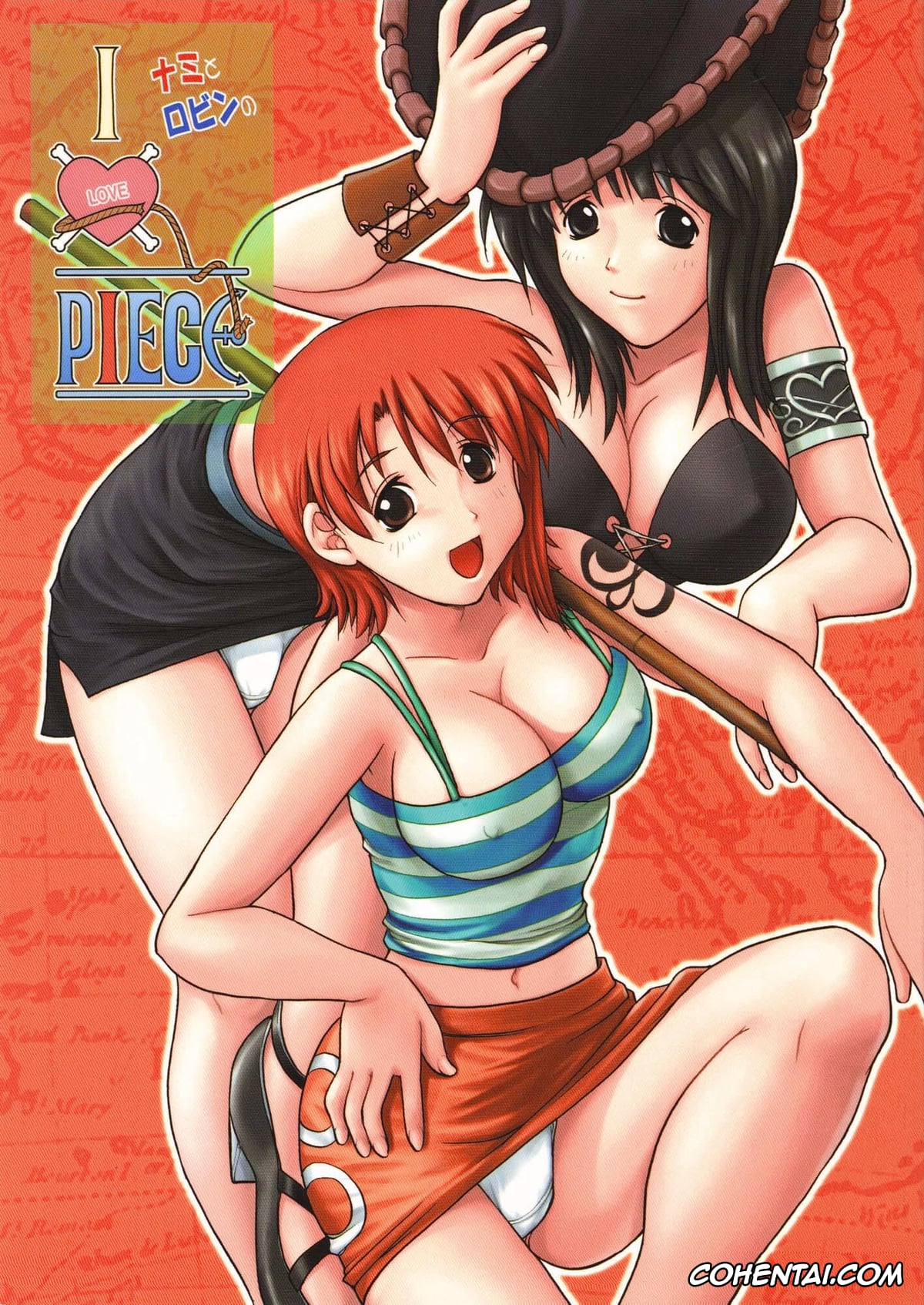One Piece xxx, Nami xxx, Nico Robin xxx, Nami to Robin no I Love Piece (One Piece), pagina 1