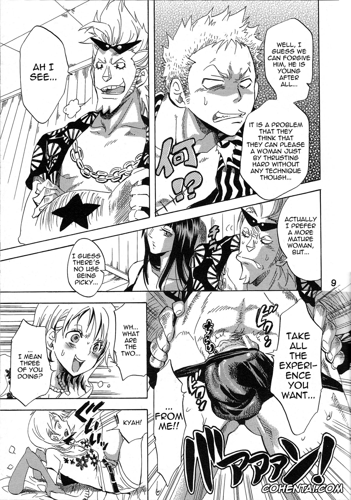 One Piece porno, Franky porno, Nami porno, Nico Robin porno, Roronoa Zoro porno, Yokujou Rensa ~Nami Ver.~ (One Piece), pagina 8