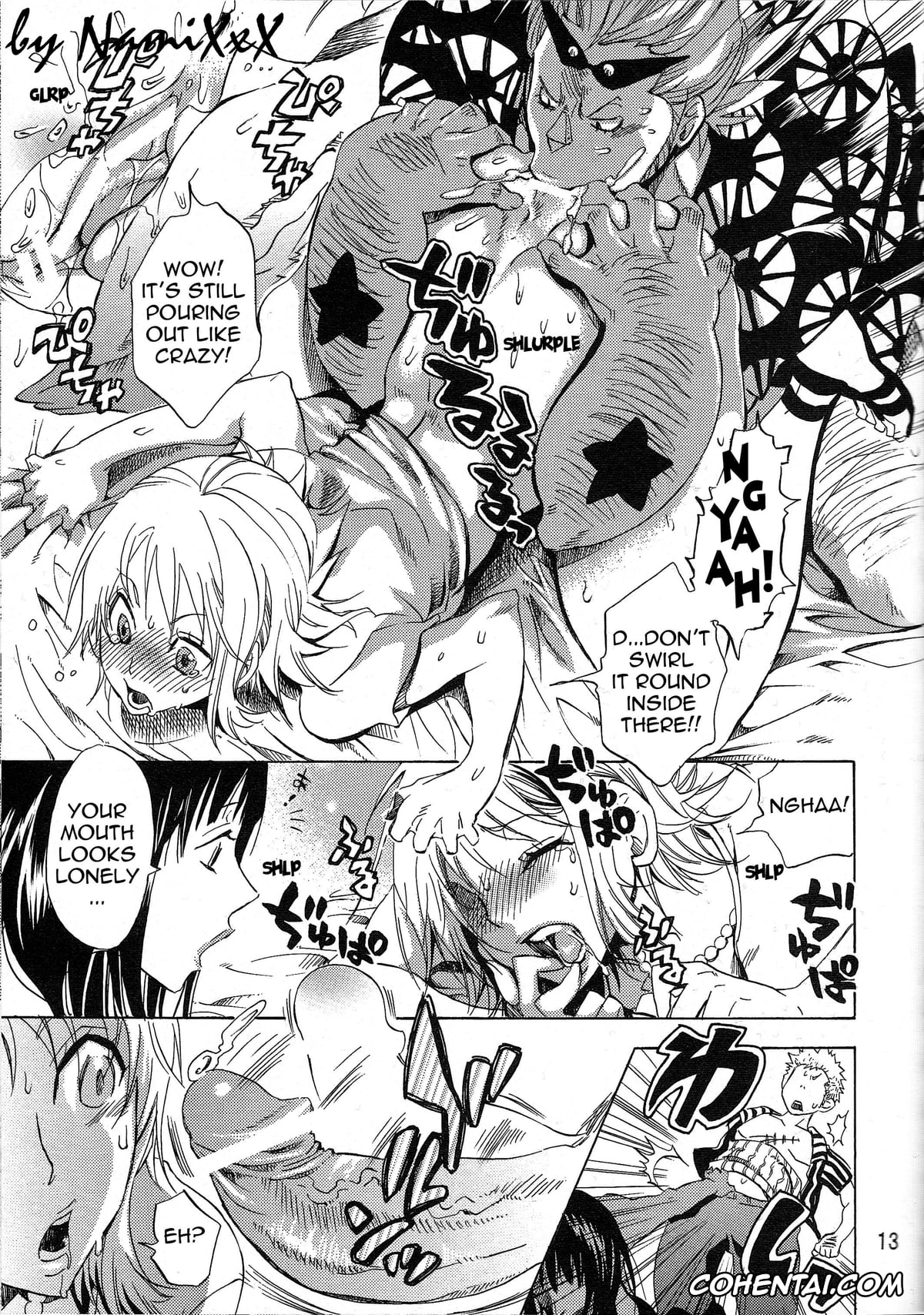 One Piece hentai, Franky hentai, Nami hentai, Nico Robin hentai, Roronoa Zoro hentai, Yokujou Rensa ~Nami Ver.~ (One Piece), pagina 12