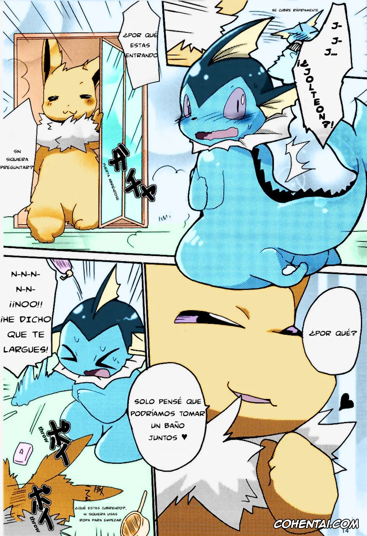 Pokemon | Pocket Monsters hentai, Jolteon hentai, Vaporeon hentai, ¡Plan épico para un baño emocionante! (Pokémon), pagina 9