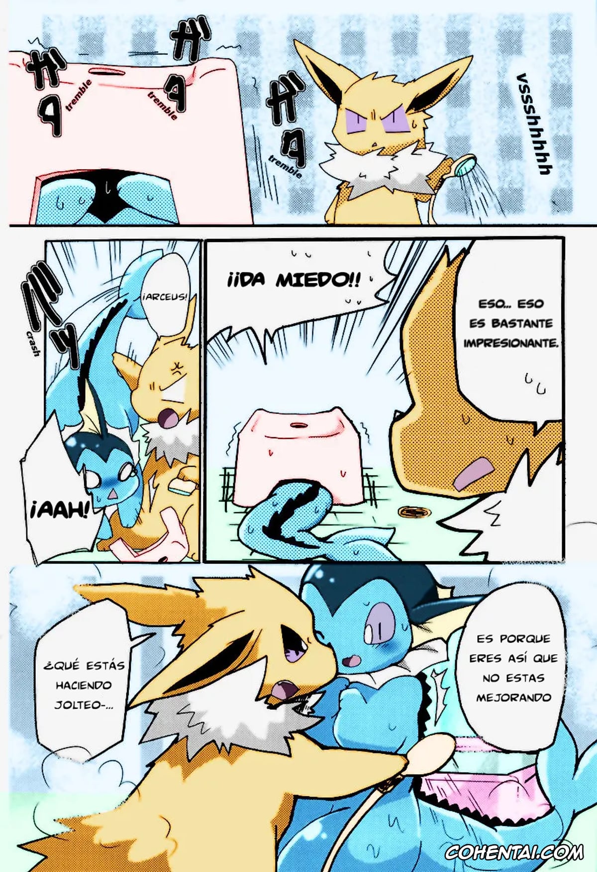 Pokemon | Pocket Monsters porno, Jolteon porno, Vaporeon porno, ¡Plan épico para un baño emocionante! (Pokémon), pagina 11