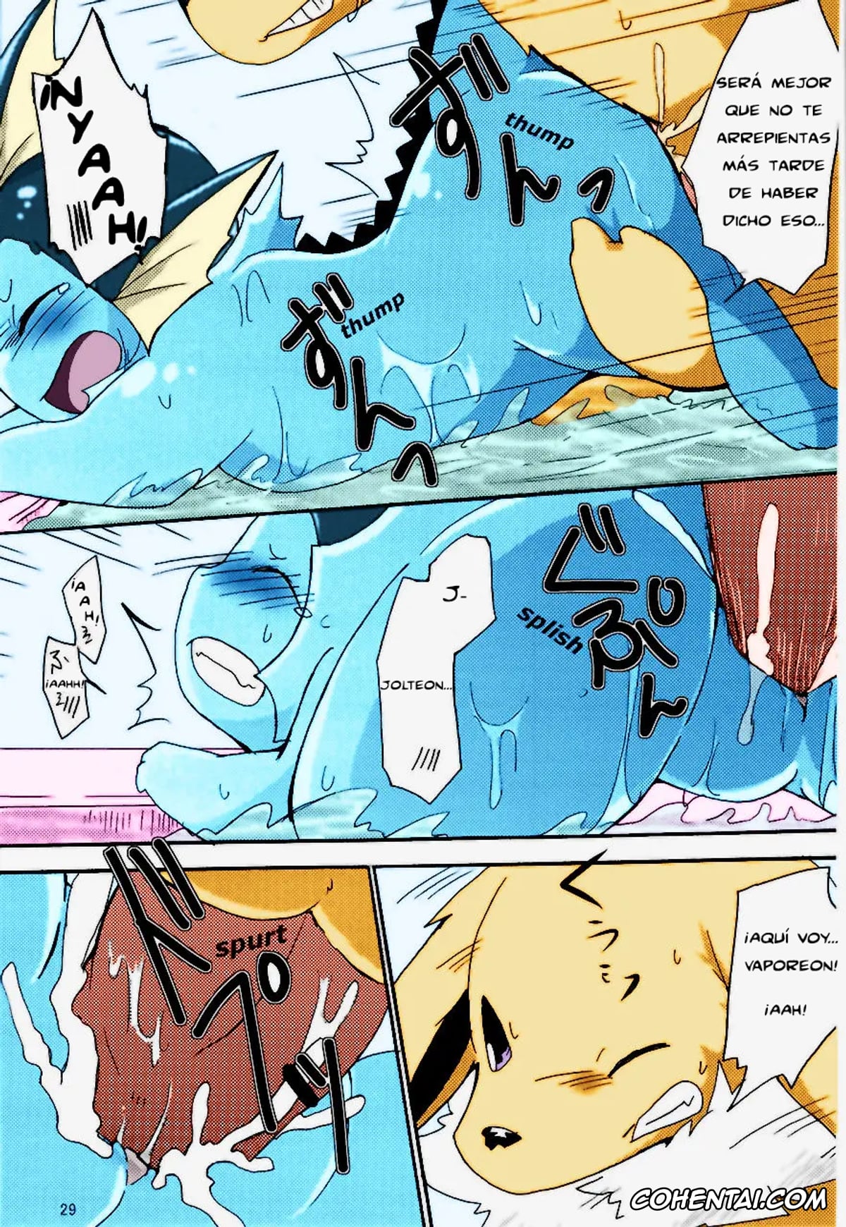 Pokemon | Pocket Monsters hentai, Jolteon hentai, Vaporeon hentai, ¡Plan épico para un baño emocionante! (Pokémon), pagina 24
