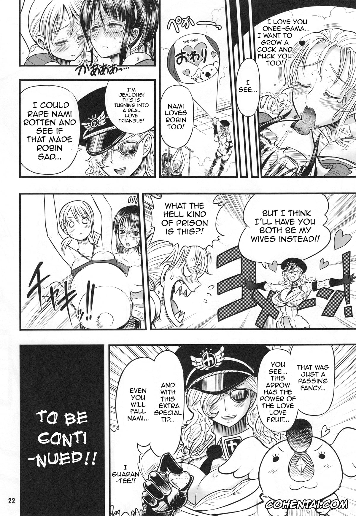 One Piece porno, Nami porno, Nico Robin porno, Midarezaki Joshuu Kaizoku 2 -Robin to Nami no Love Love Mitsu Shibori hen- (One Piece), pagina 20
