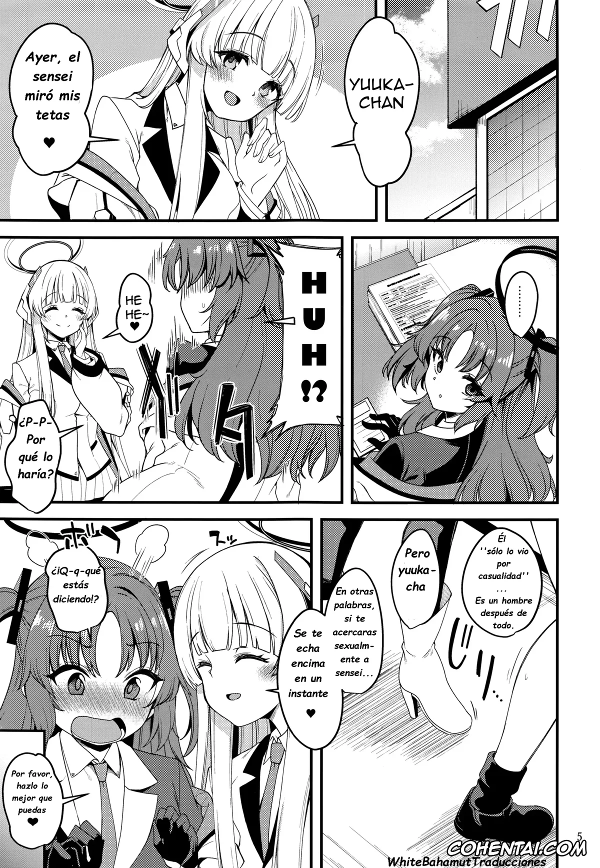 Blue Archive xxx, Noa Ushio xxx, Sensei Yuuka-chan ni wa Naisho desu yo? (Blue Archive), pagina 4