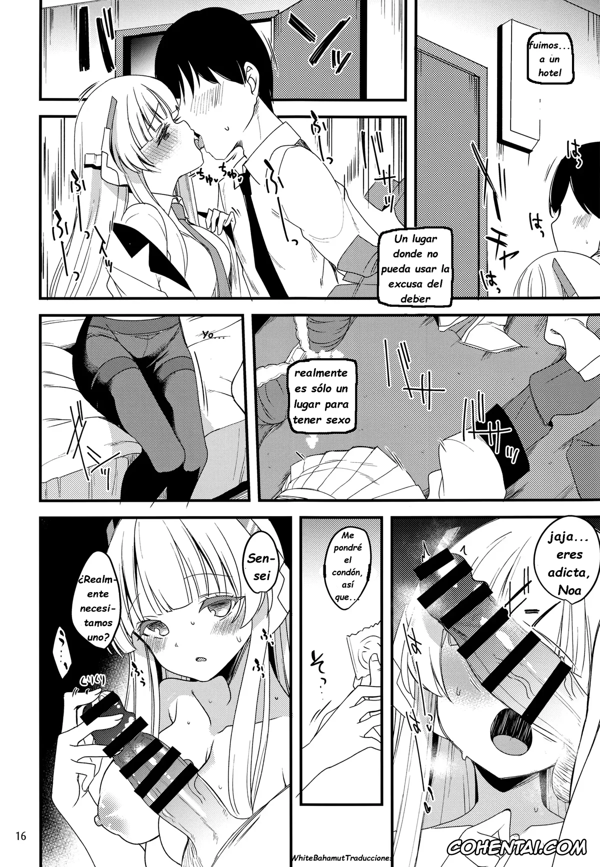Blue Archive hentai, Noa Ushio hentai, Sensei Yuuka-chan ni wa Naisho desu yo? (Blue Archive), pagina 15
