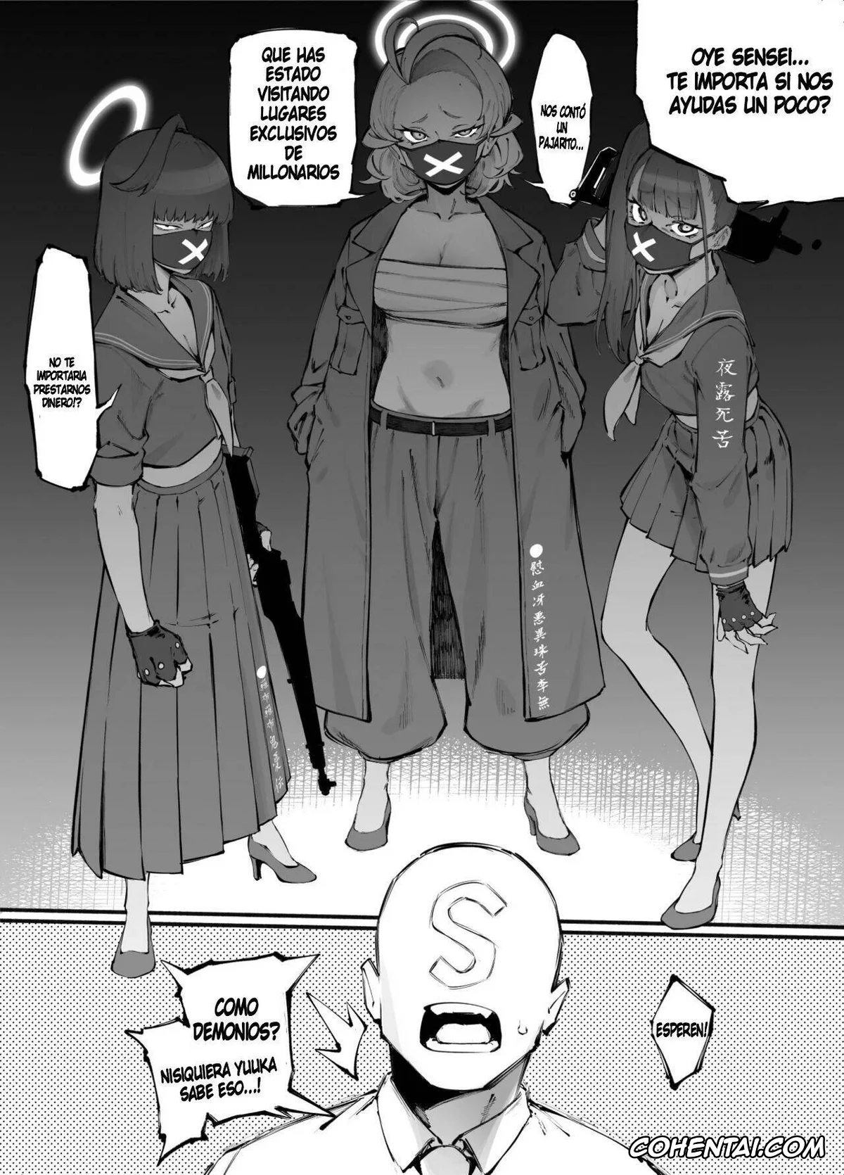Blue Archive porno, Sensei porno, Sukeban Mg | Thug Mg porno, Sukeban Smg | Thug Smg porno, Sukeban Sr | Thug Sr porno, BluArch Chinpira Oshioki Manga (Blue Archive), pagina 2