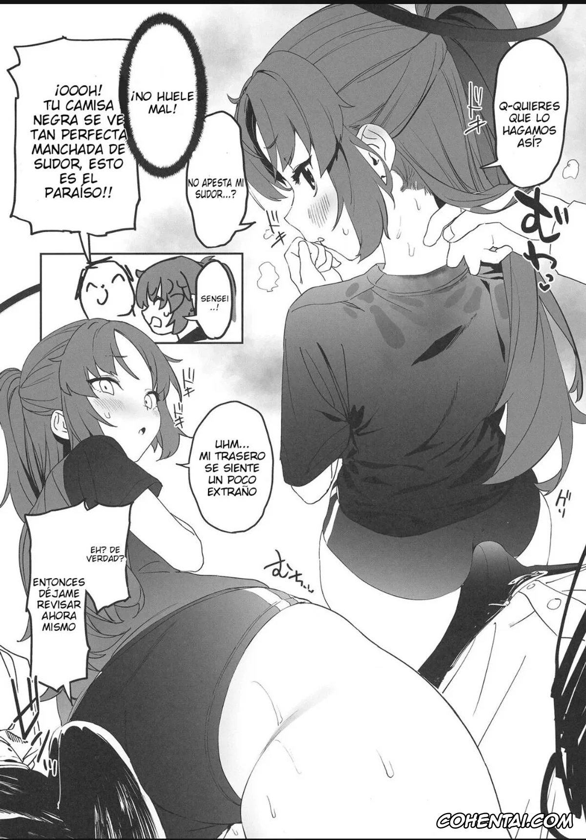 Blue Archive hentai, Sensei hentai, Yuuka Hayase hentai, Shimi Ase Yuuka no Mure Momo Manko (Blue Archive), pagina 6
