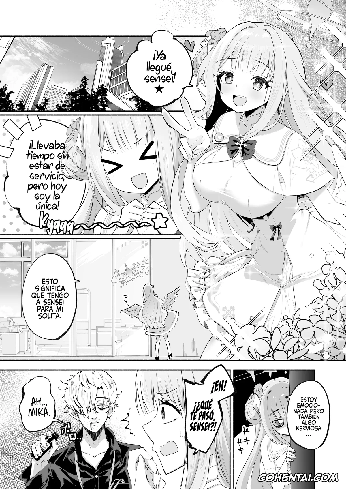 Blue Archive xxx, Mika Misono xxx, Sensei xxx, Hoshi no Izumi wa Amai Yuuwaku (Blue Archive), pagina 4