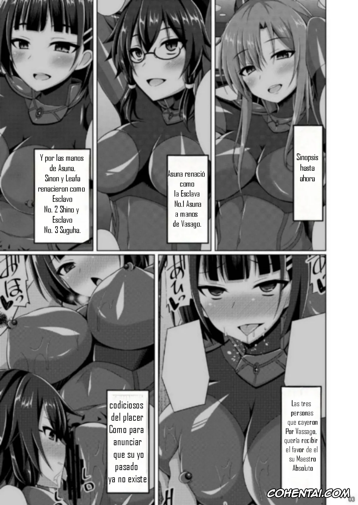 Sword Art Online porno, Asuna Yuuki porno, Shino Asada | Sinon porno, Kanojo no Midara na Nichijou wa Owaranai… (Sword Art Online), pagina 2