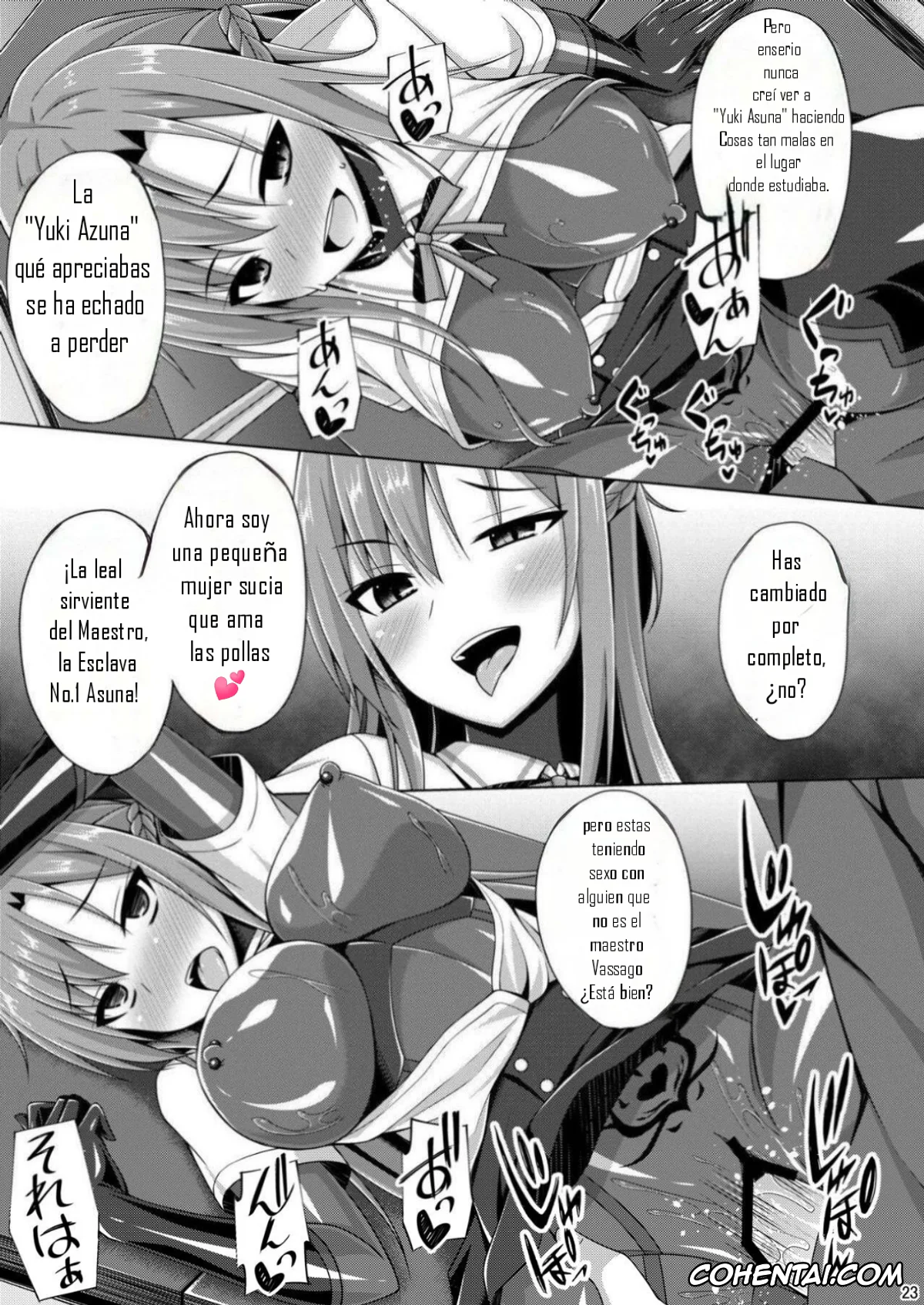 Sword Art Online xxx, Asuna Yuuki xxx, Shino Asada | Sinon xxx, Kanojo no Midara na Nichijou wa Owaranai… (Sword Art Online), pagina 22