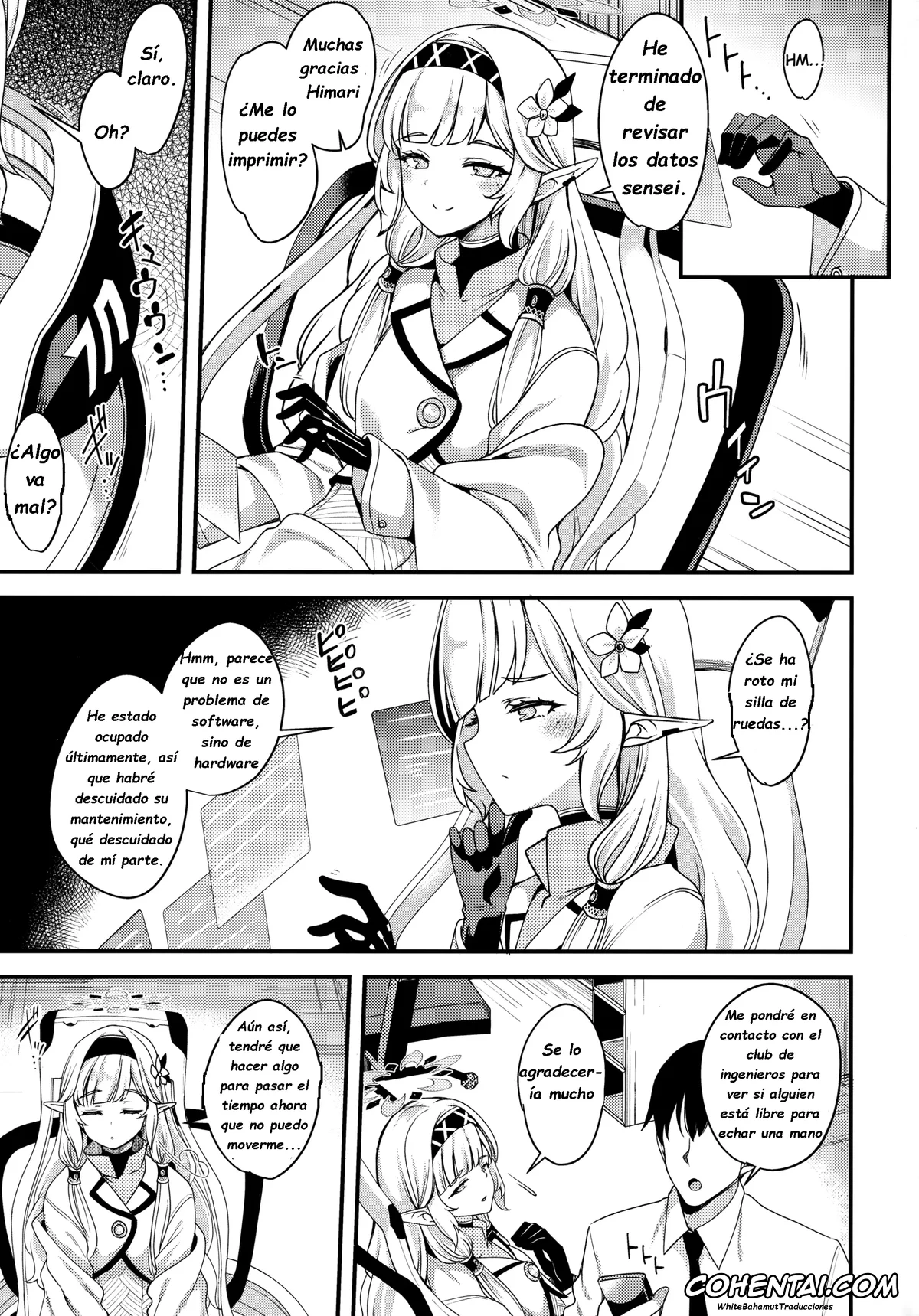 Blue Archive porno, Himari Akeboshi porno, Sensei porno, Aru Hi no Chou Tensai Ecchi Kei Byoujaku Bishoujo Hacker (Blue Archive), pagina 2
