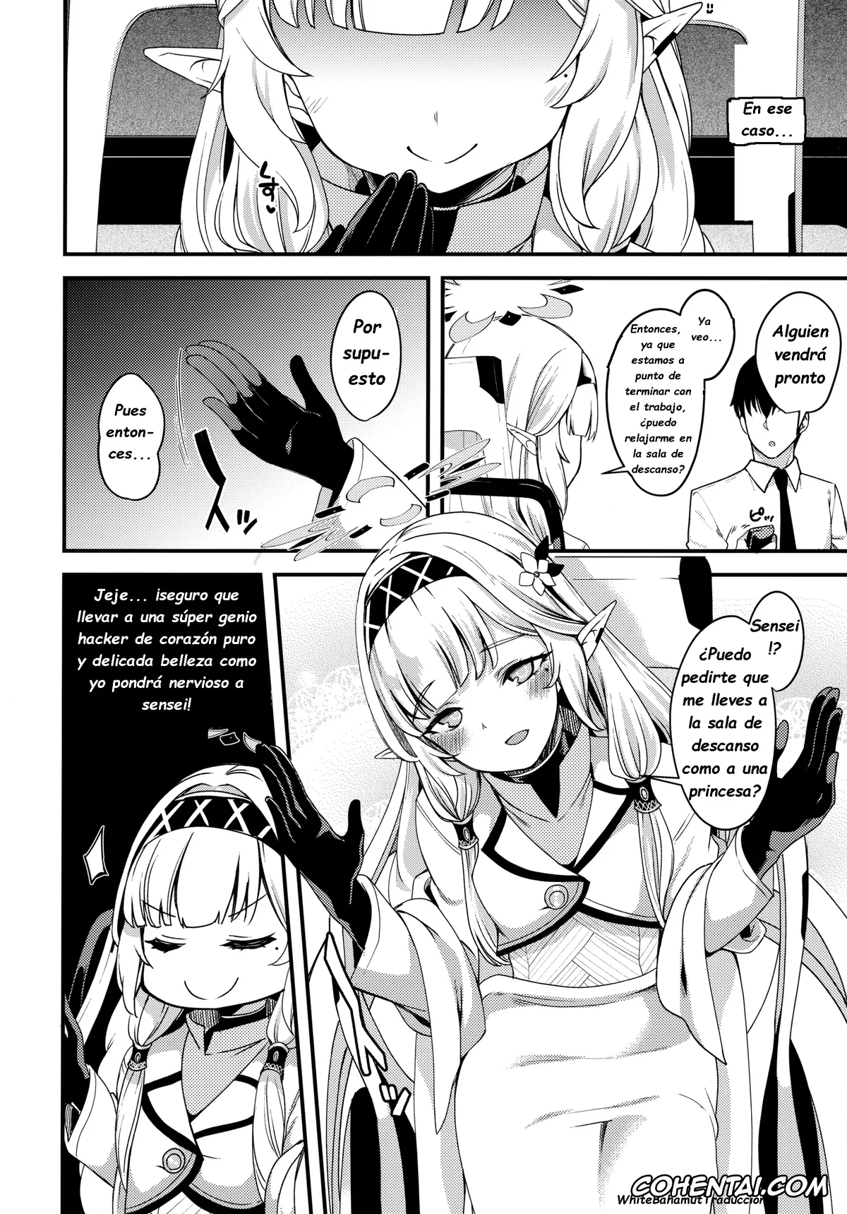 Blue Archive hentai, Himari Akeboshi hentai, Sensei hentai, Aru Hi no Chou Tensai Ecchi Kei Byoujaku Bishoujo Hacker (Blue Archive), pagina 3