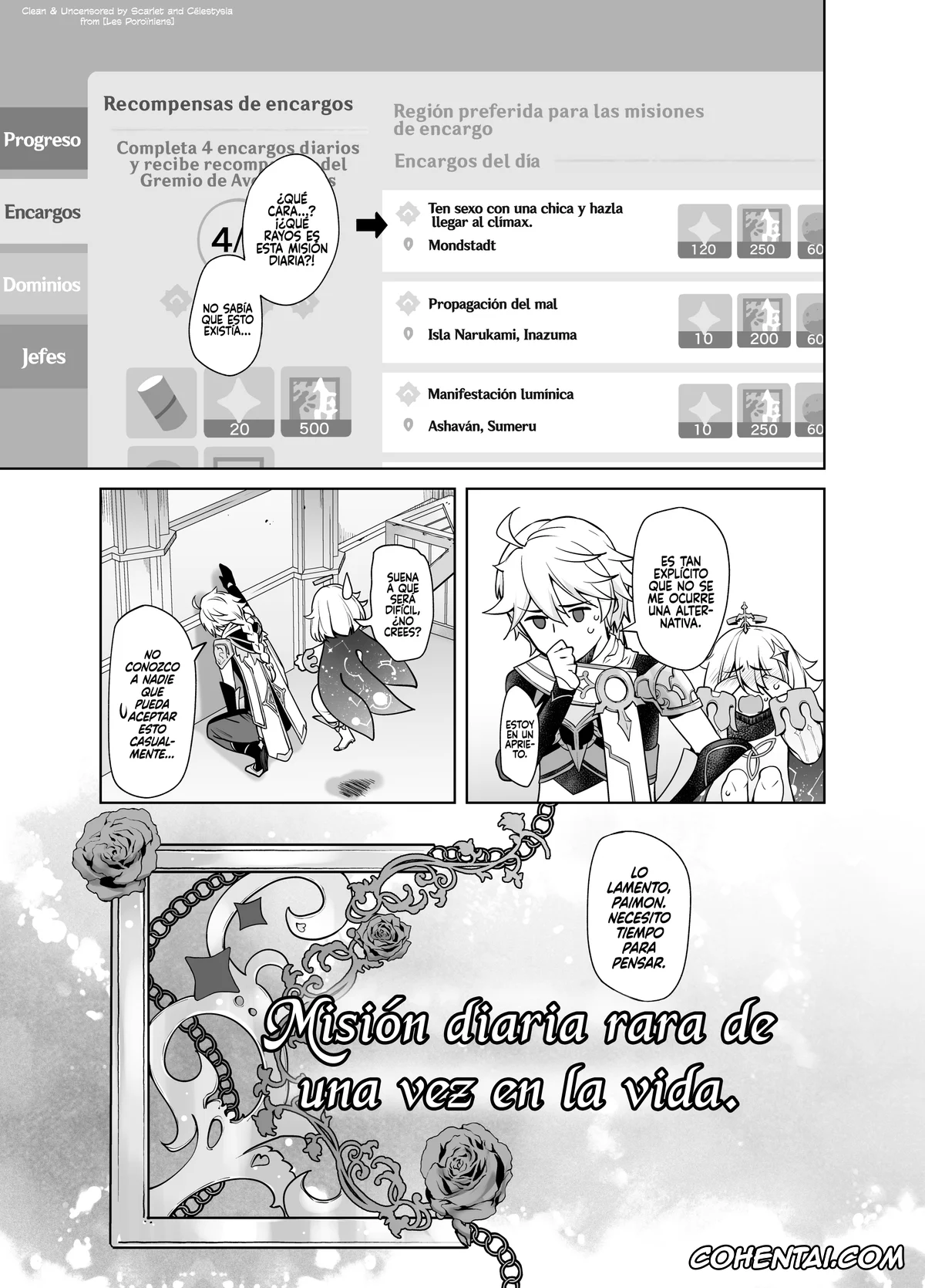 Genshin Impact xxx, Aether xxx, Mona Megistus xxx, Isshou ni Ichido no Rare Daily (Genshin Impact), pagina 4