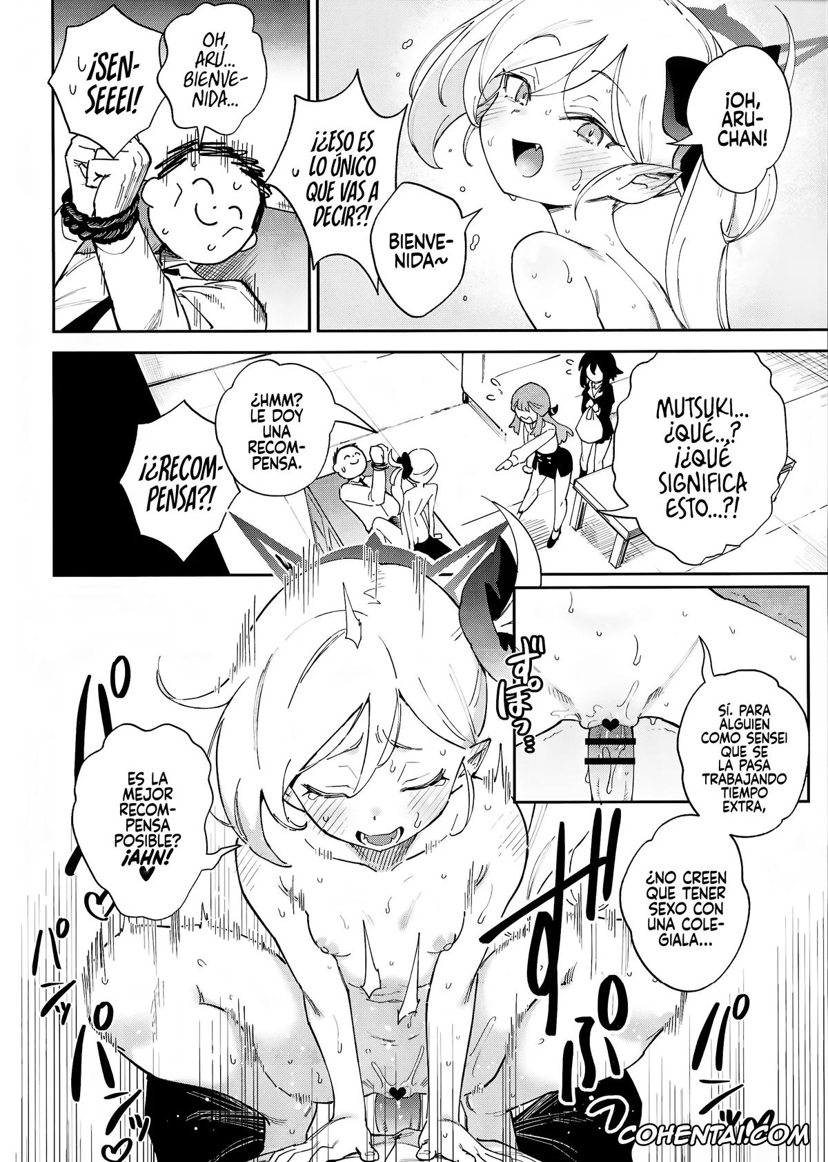 Blue Archive xxx, Aru Rikuhachima xxx, Haruka Igusa xxx, Mutsuki Asagi xxx, Sensei xxx, Sensei to Seito no Kankei tte Konna ni mo Open nanoo!? (Blue Archive), pagina 4