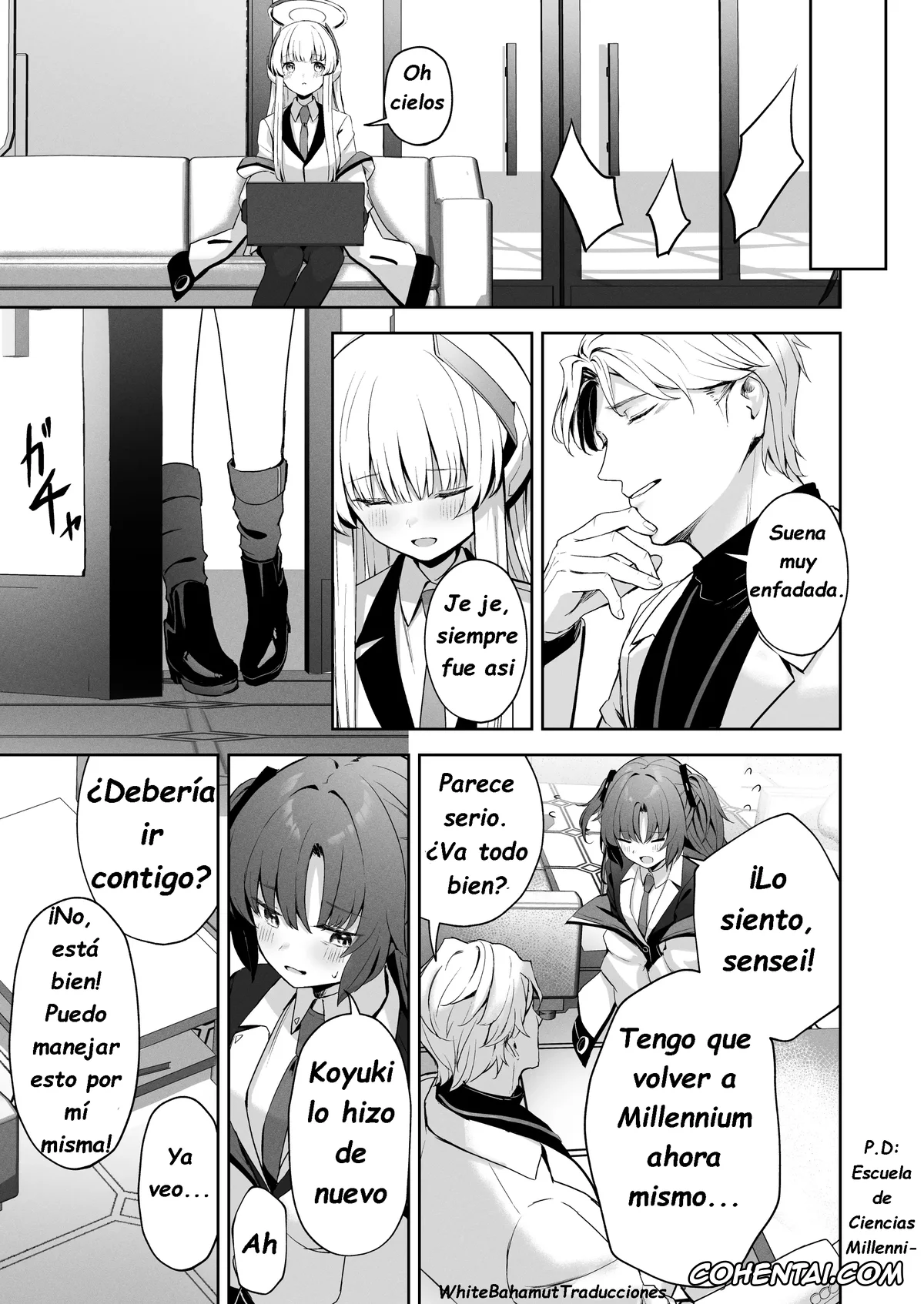 Blue Archive hentai, Noa Ushio hentai, Sensei hentai, Celcius 16℃ (Blue Archive), pagina 6