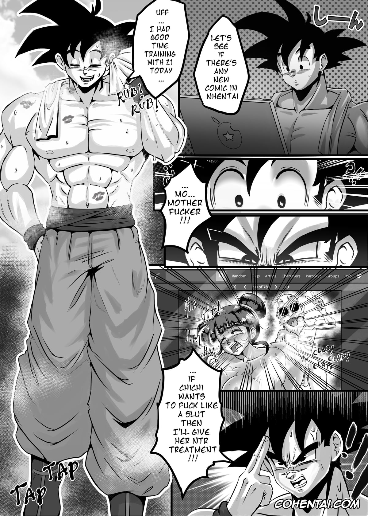 Dragon Ball hentai, Dragon Ball Super hentai, Dragon Ball Z hentai, Chi Chi hentai, Son Goku hentai, Ogi manga comics collection (Dragon Ball), pagina 9